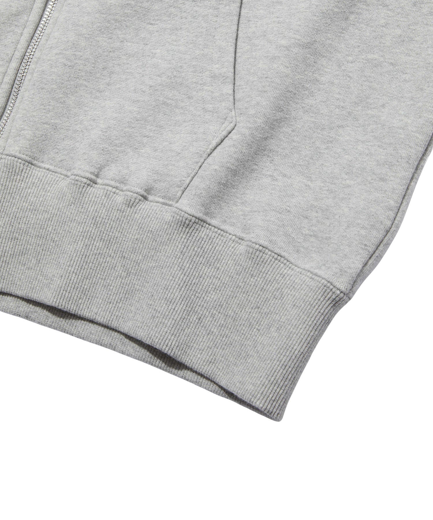 LOGO PATCH AND STITCH ZIP UP SWEAT HOODIE