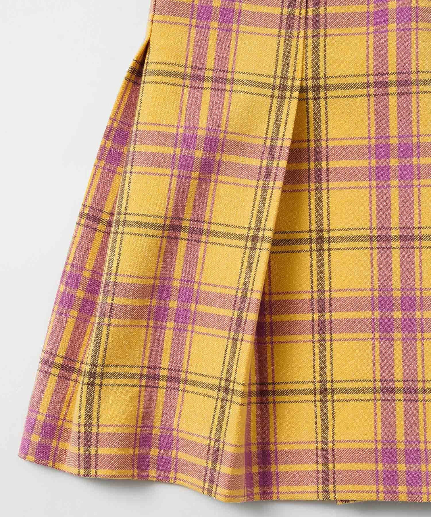 PLAID PLEATED MINI SKIRT X-girl