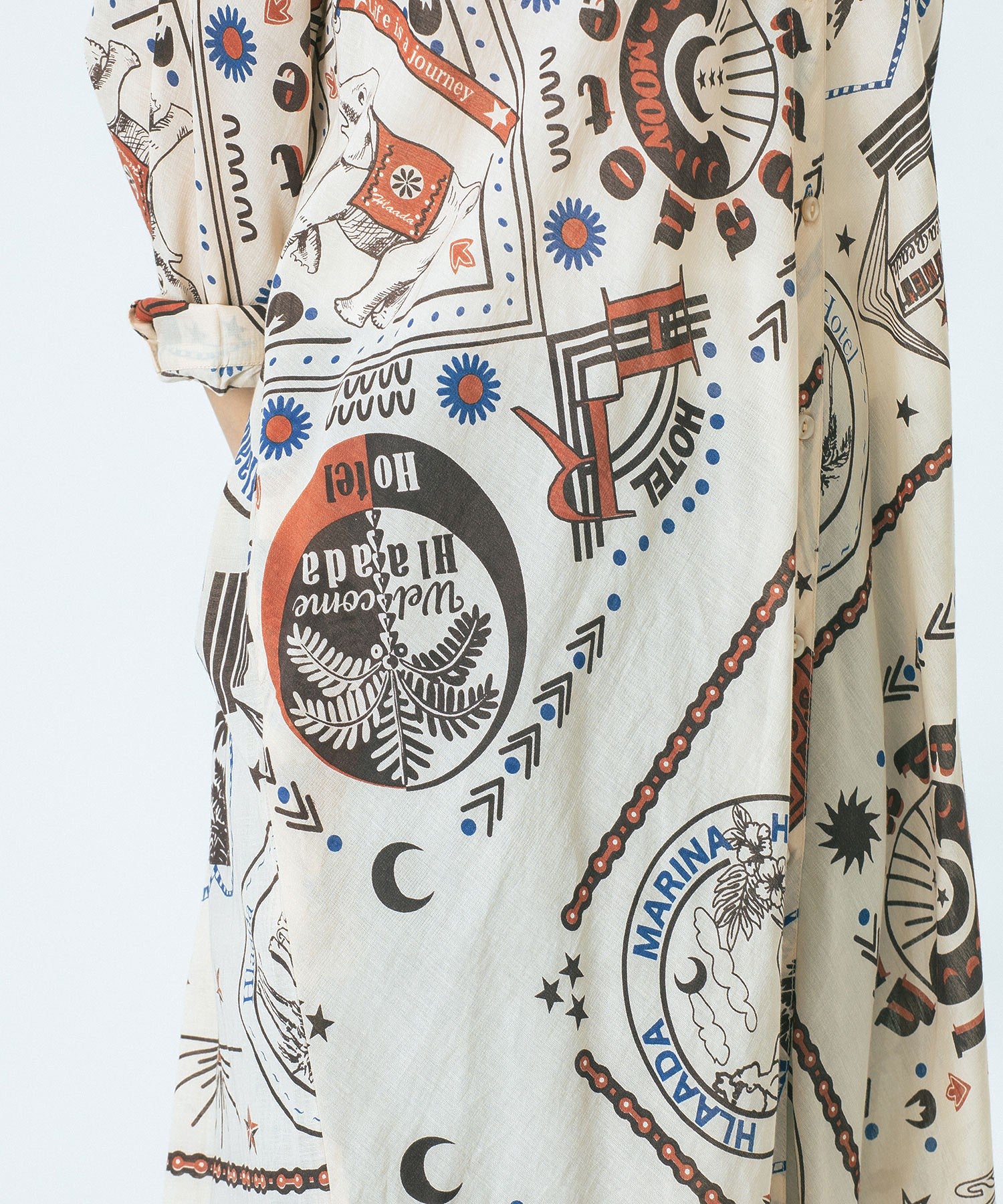 HLAADA for ROSE BUD/BANDANA BIAS SHIRT OP