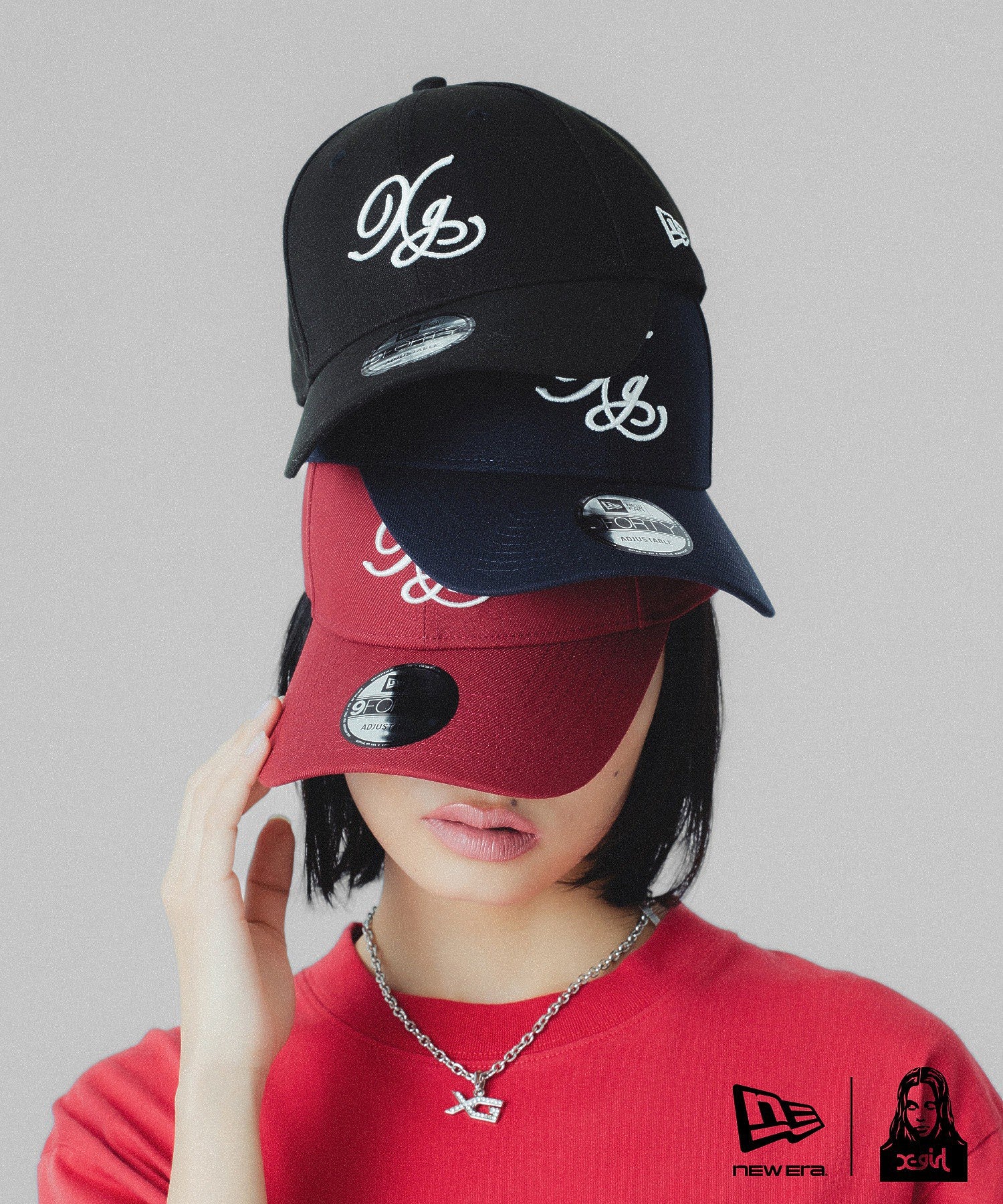 X-girl × NEW ERA(R) 9FORTY XG LOGO CAP