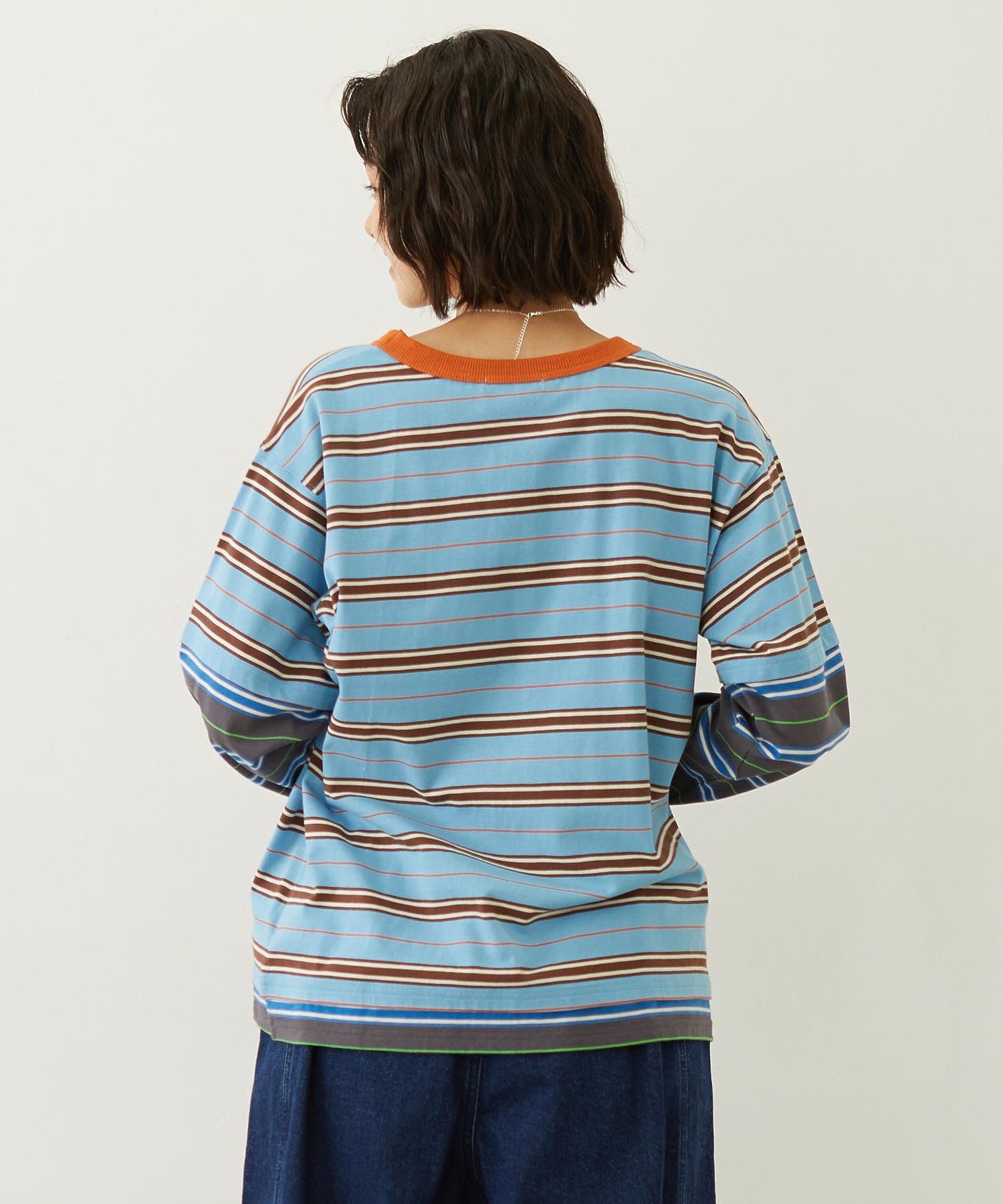 LAYERED LOOK STRIPED TOP