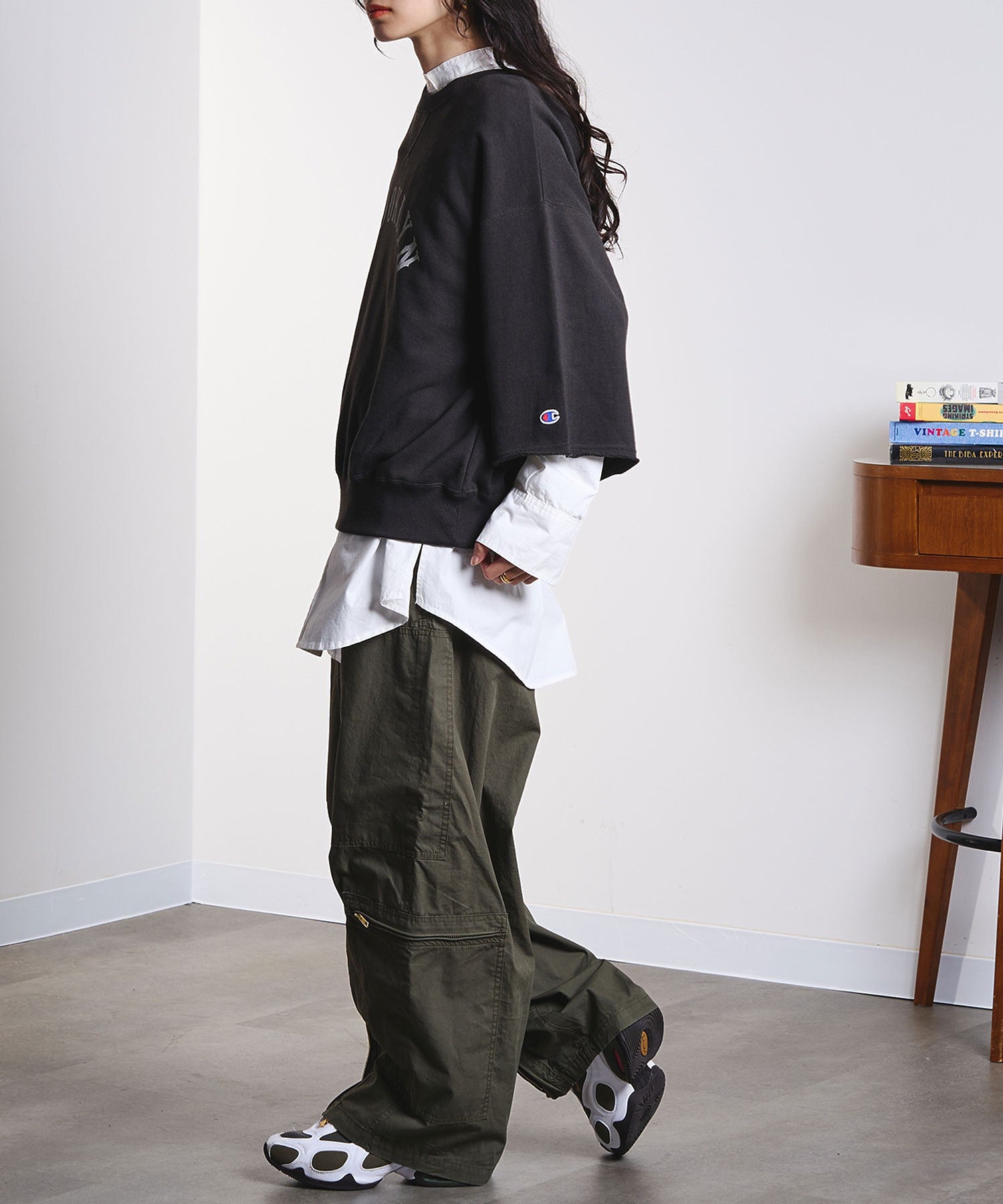 model:161cm 着用サイズ:M