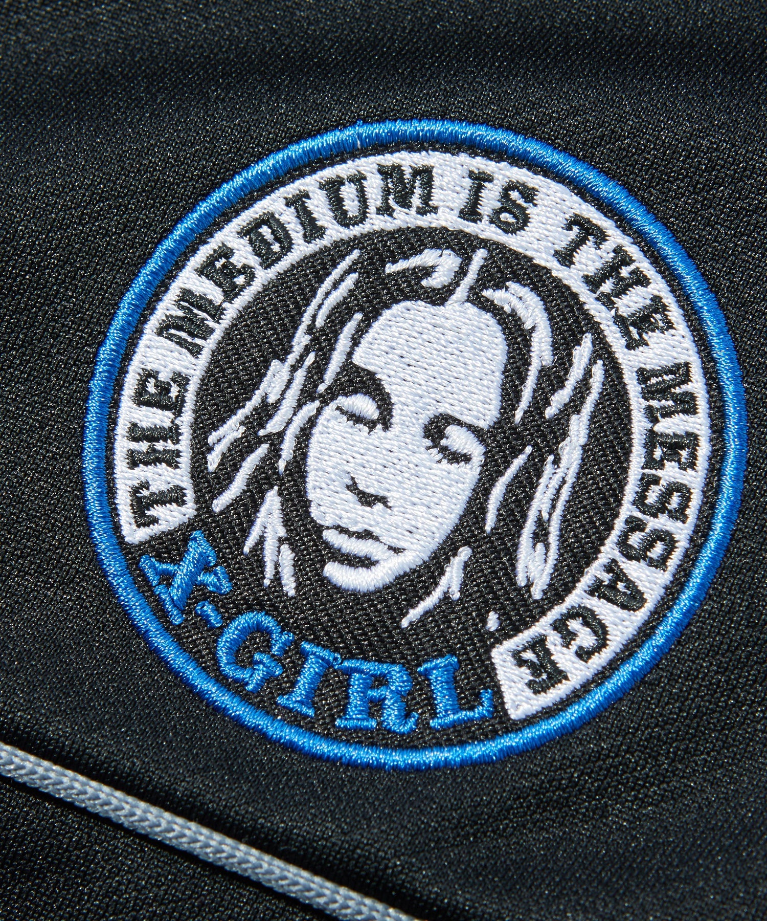 LOGO PATCHED ZIP UP JERSEY COMPACT HOODIE