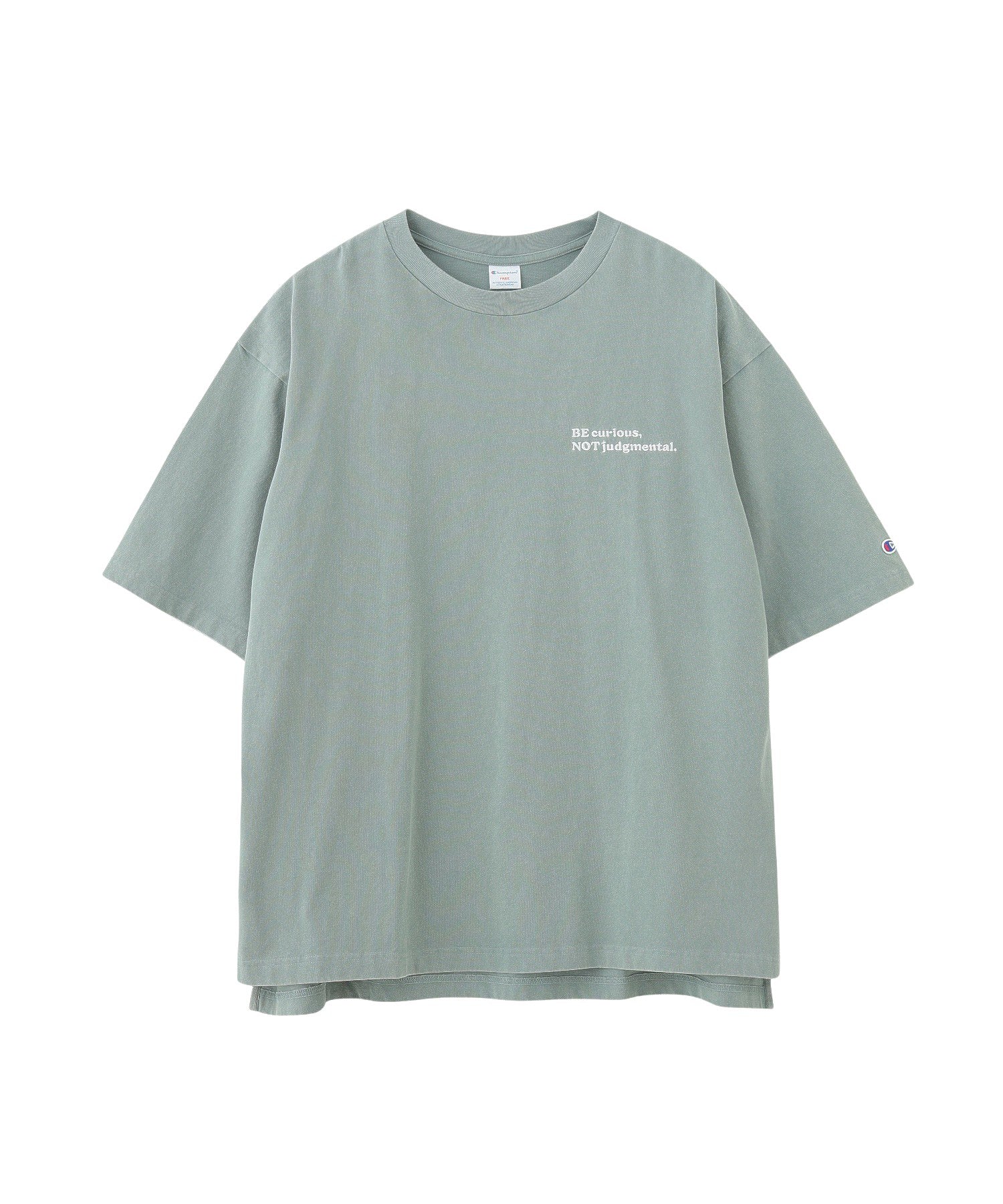 【Champion別注】ROSE BUD×Champion/LOGO EMBROIDERY BIG TEE
