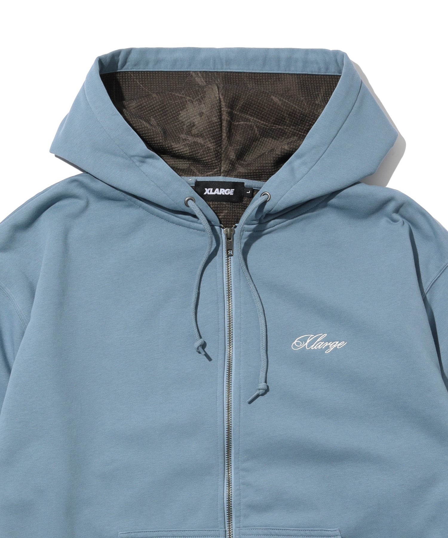 DOUBLE LAYERED ZIP HOODED SWEATSHIRT