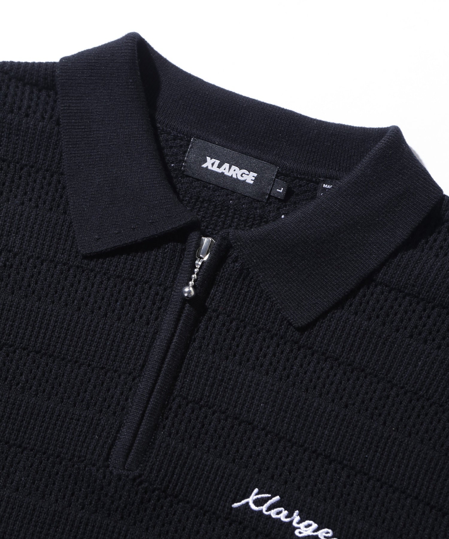 STRIPED KNIT POLO SHIRT
