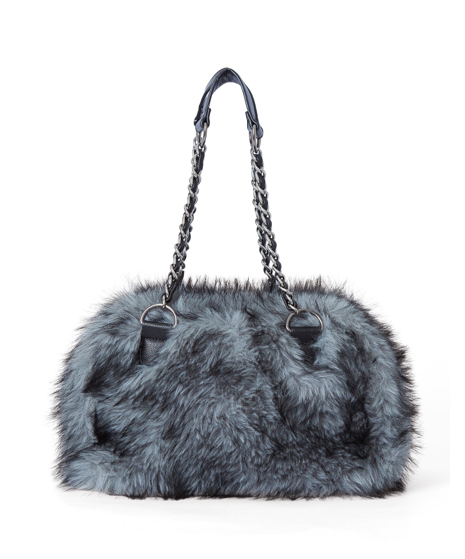 FAUX FUR CHAIN BAG