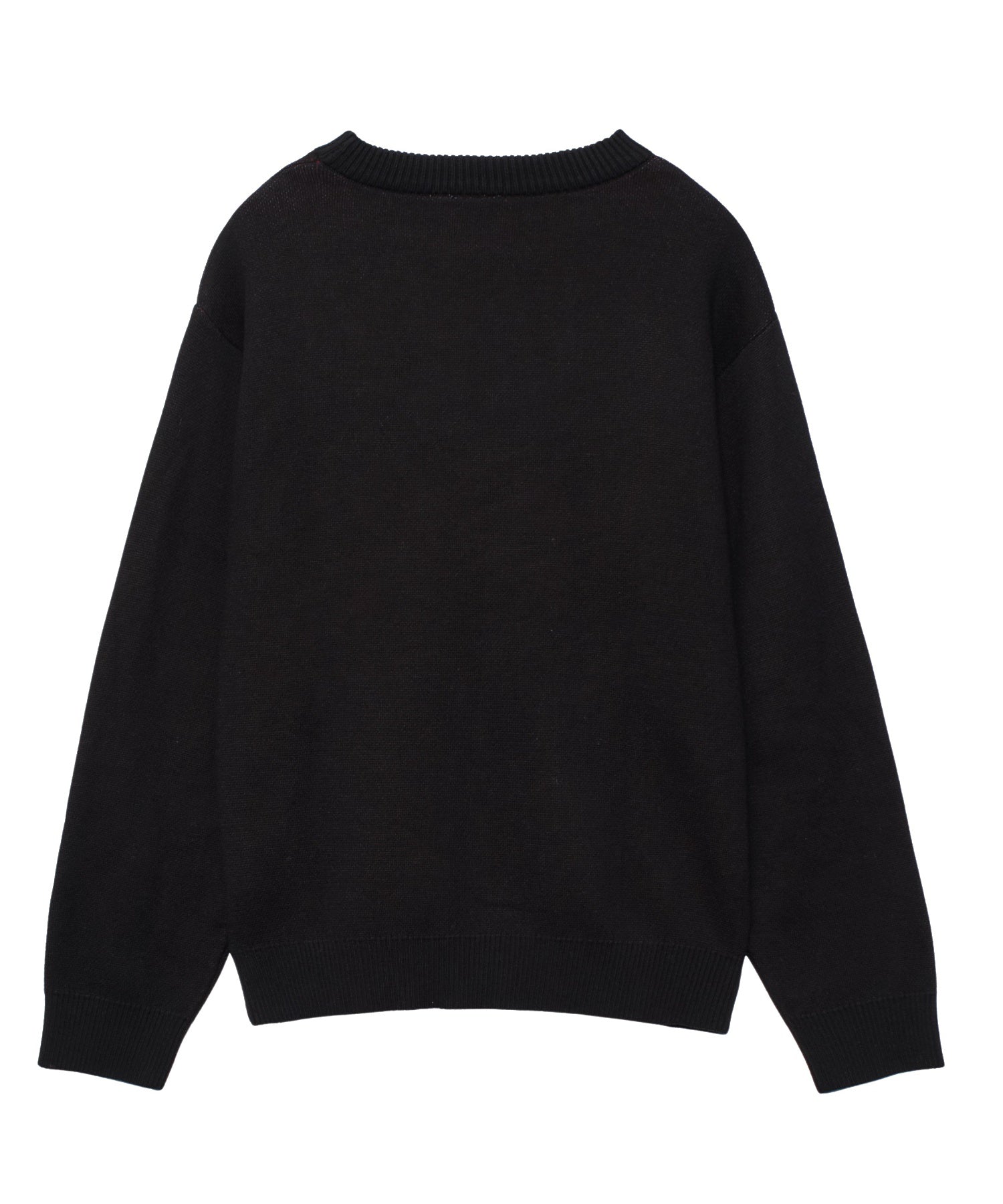 LETTERING LOGO JACQUARD KNIT TOP