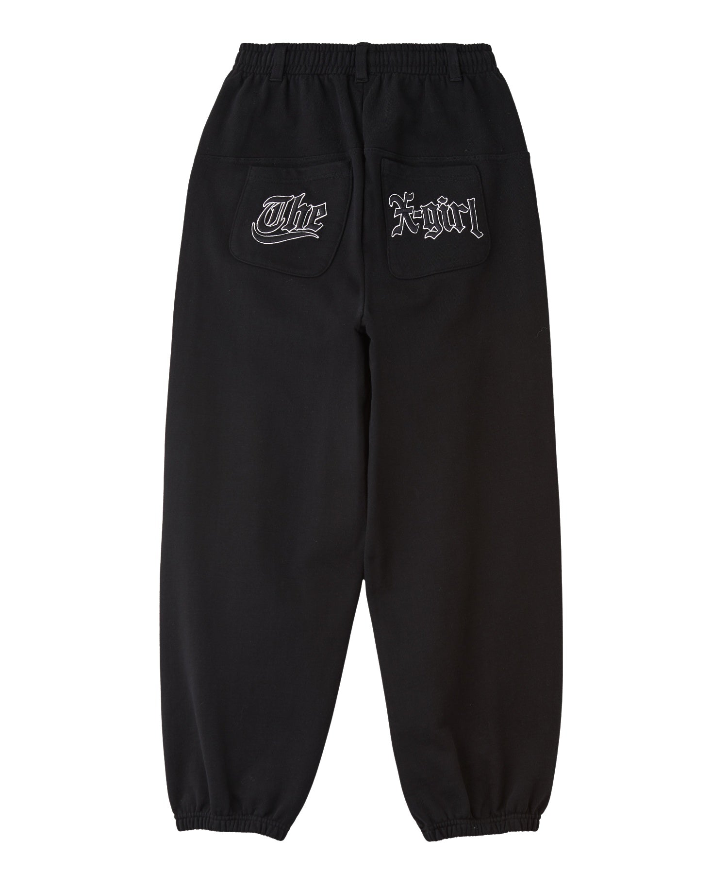 EMBROIDERED POCKET VOLUME SWEATPANTS