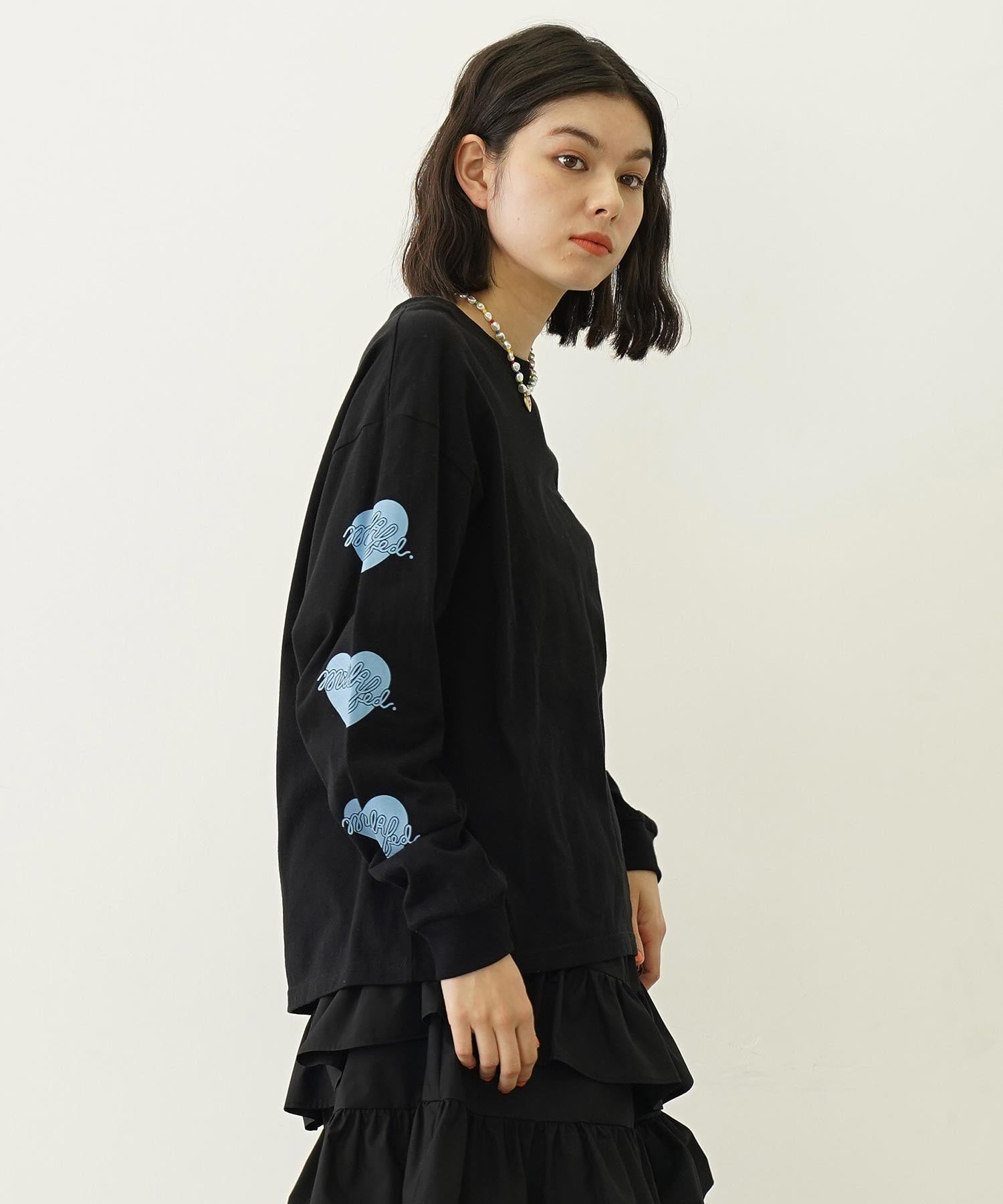 HEART AND PHONE WIDE L/S TEE