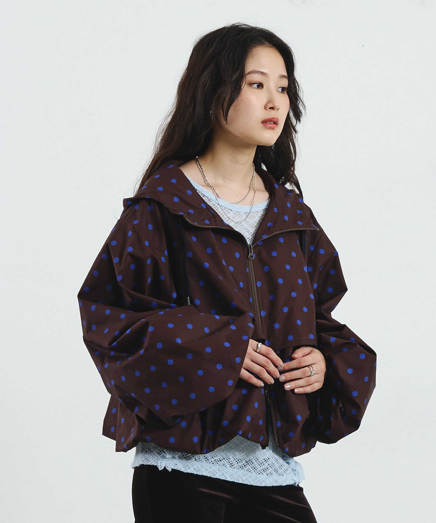 POLKA DOT PUFF BLOUSON