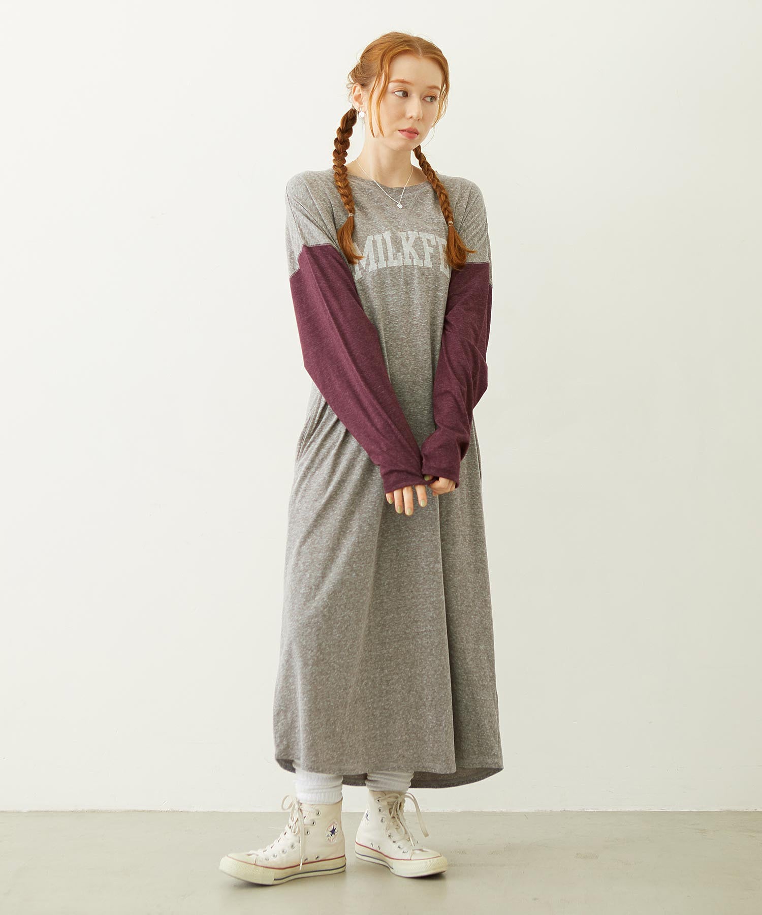 COLLEGE LOGO LONG DRESS