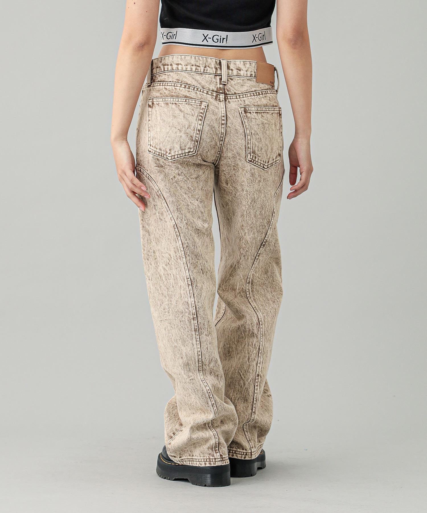 SEAM STRAIGHT LEG PANTS