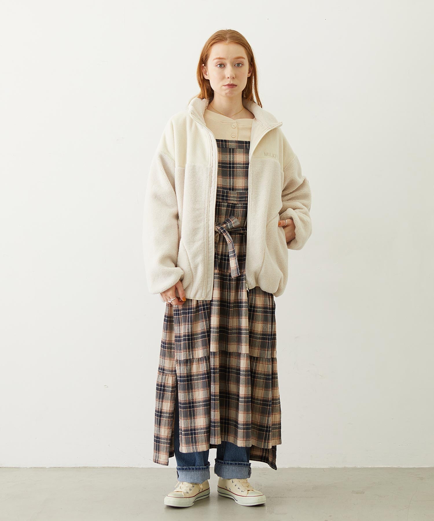 APRON TIERED DRESS
