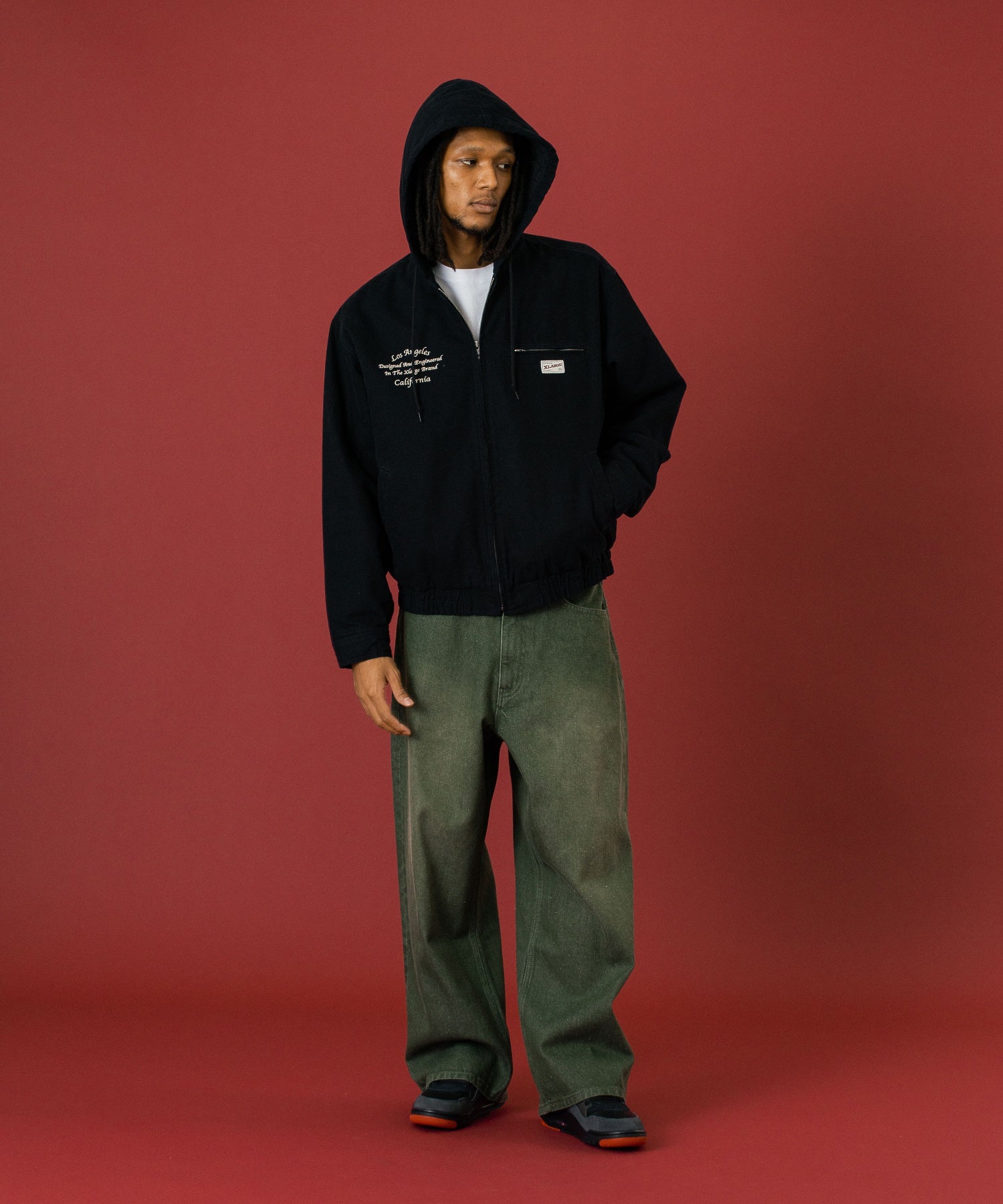 WASHED BAGGY DENIM PANTS