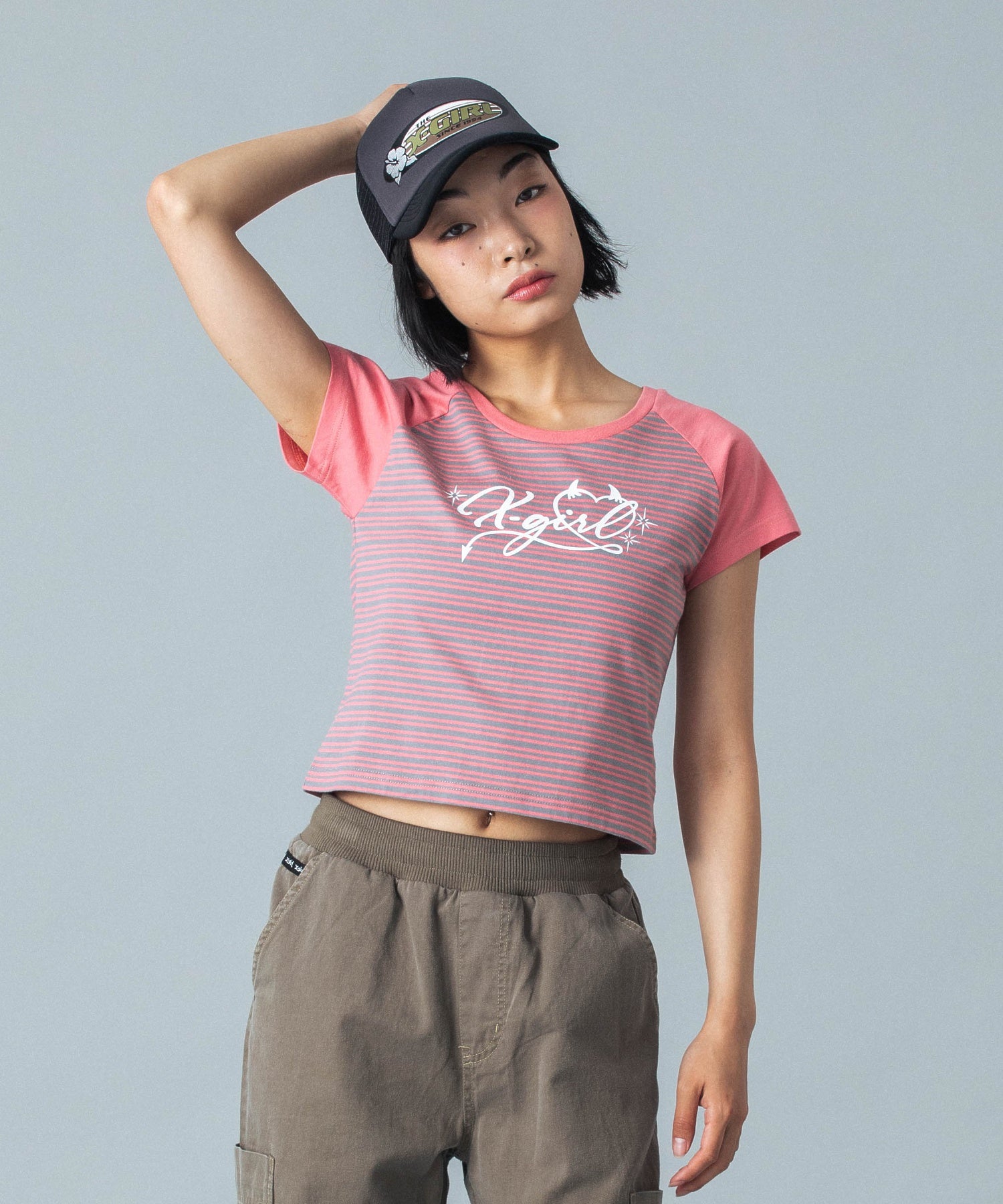 HIBISCUS OVAL LOGO TRUCKER CAP