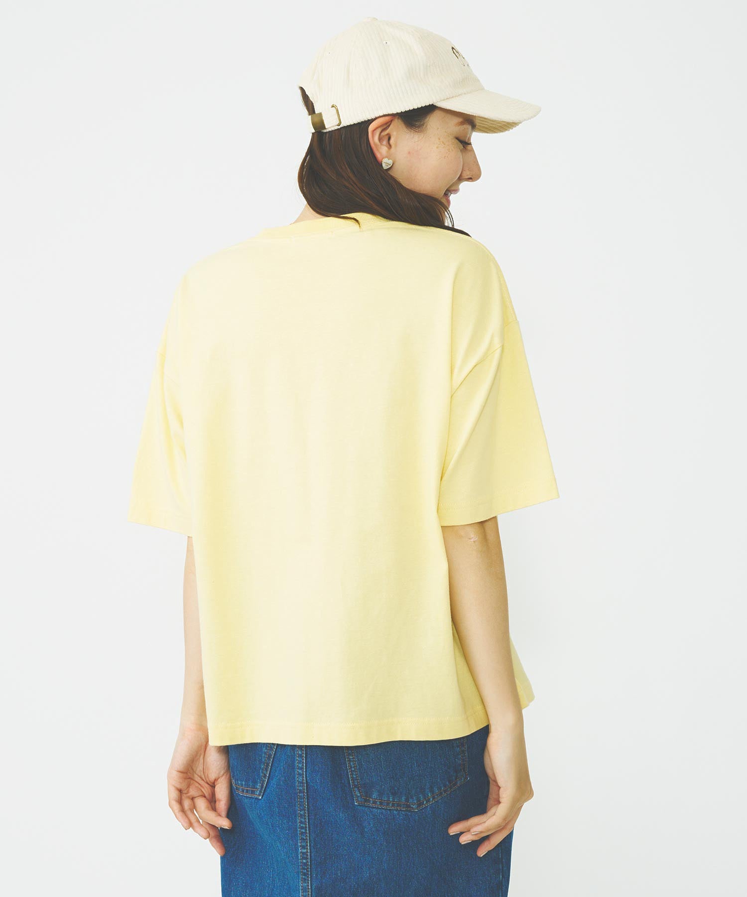 HEART EMBROIDERED LOGO WIDE S/S TEE