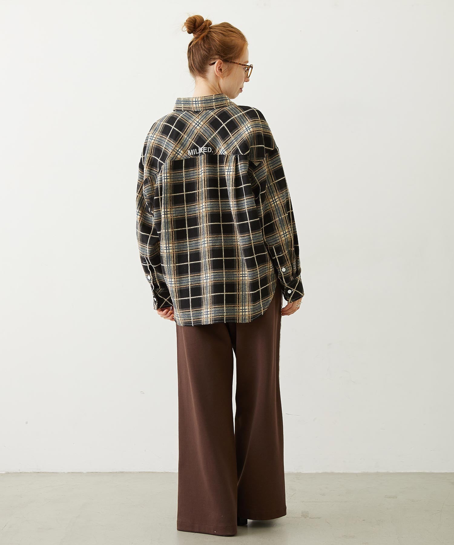 LOGO PLAID SHIRT