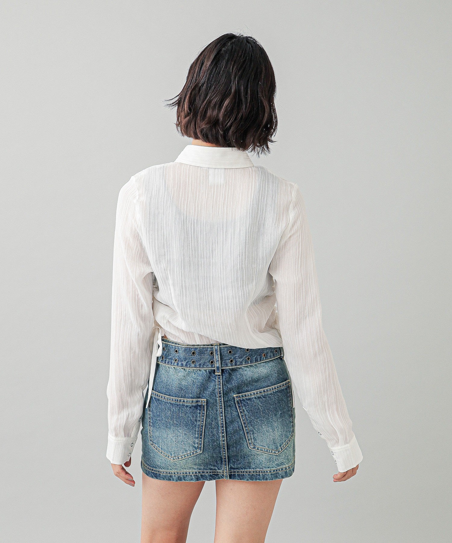 2WAY LOW RISE MINI SKIRT