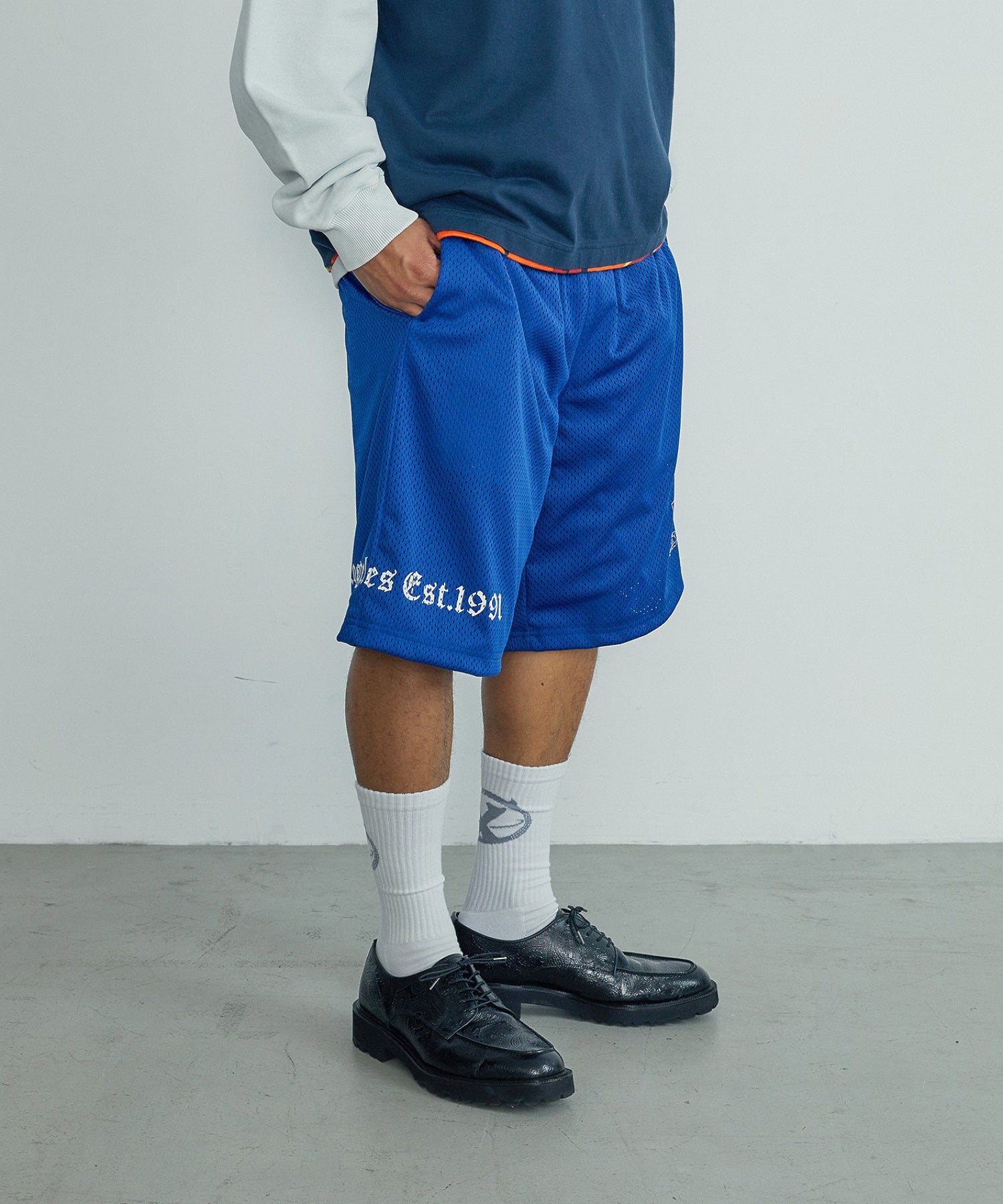 OLD ENGLISH MESH SHORTS