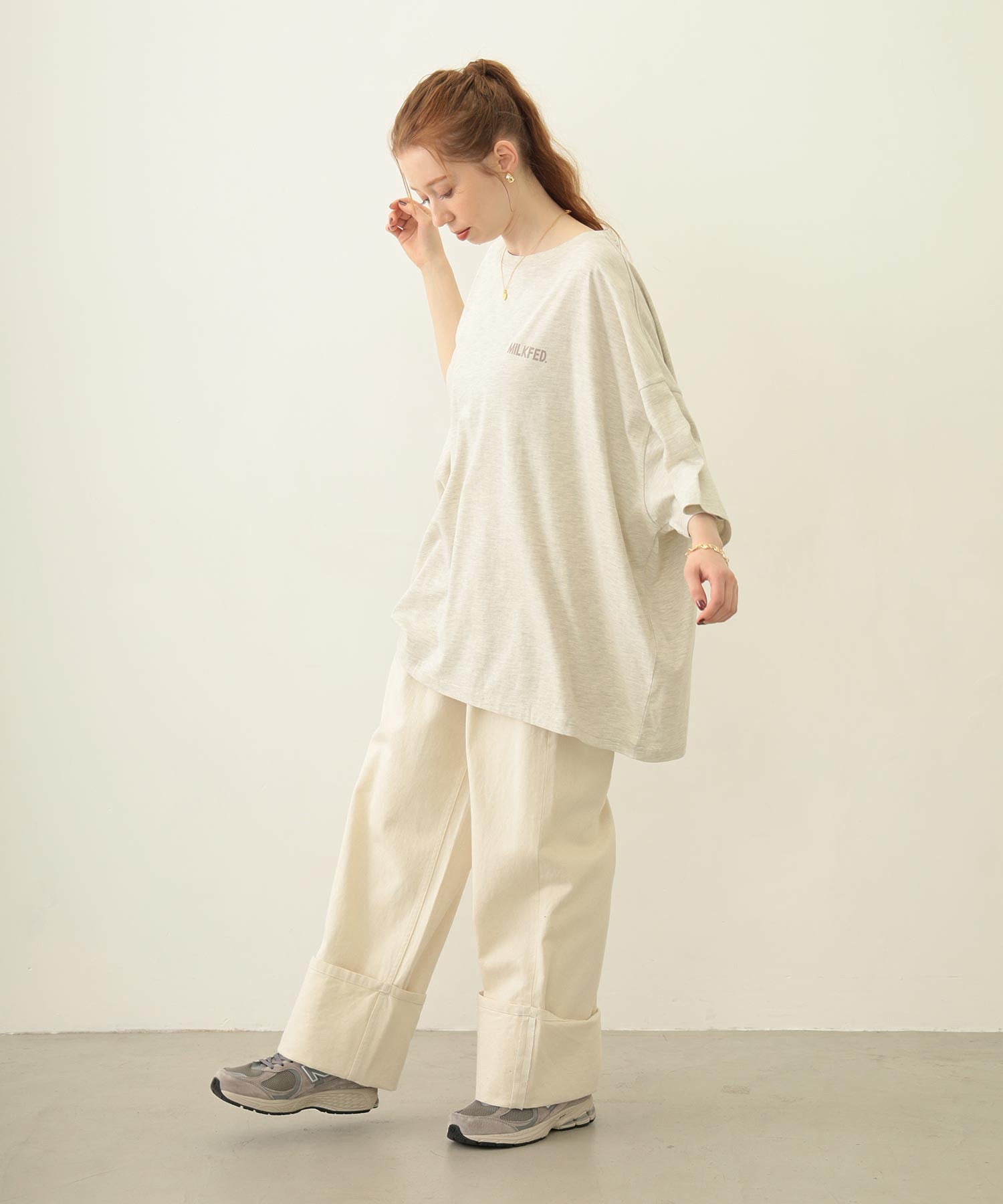 MILKFED. AT HEAVEN27 SUPER BIG S/S TOP