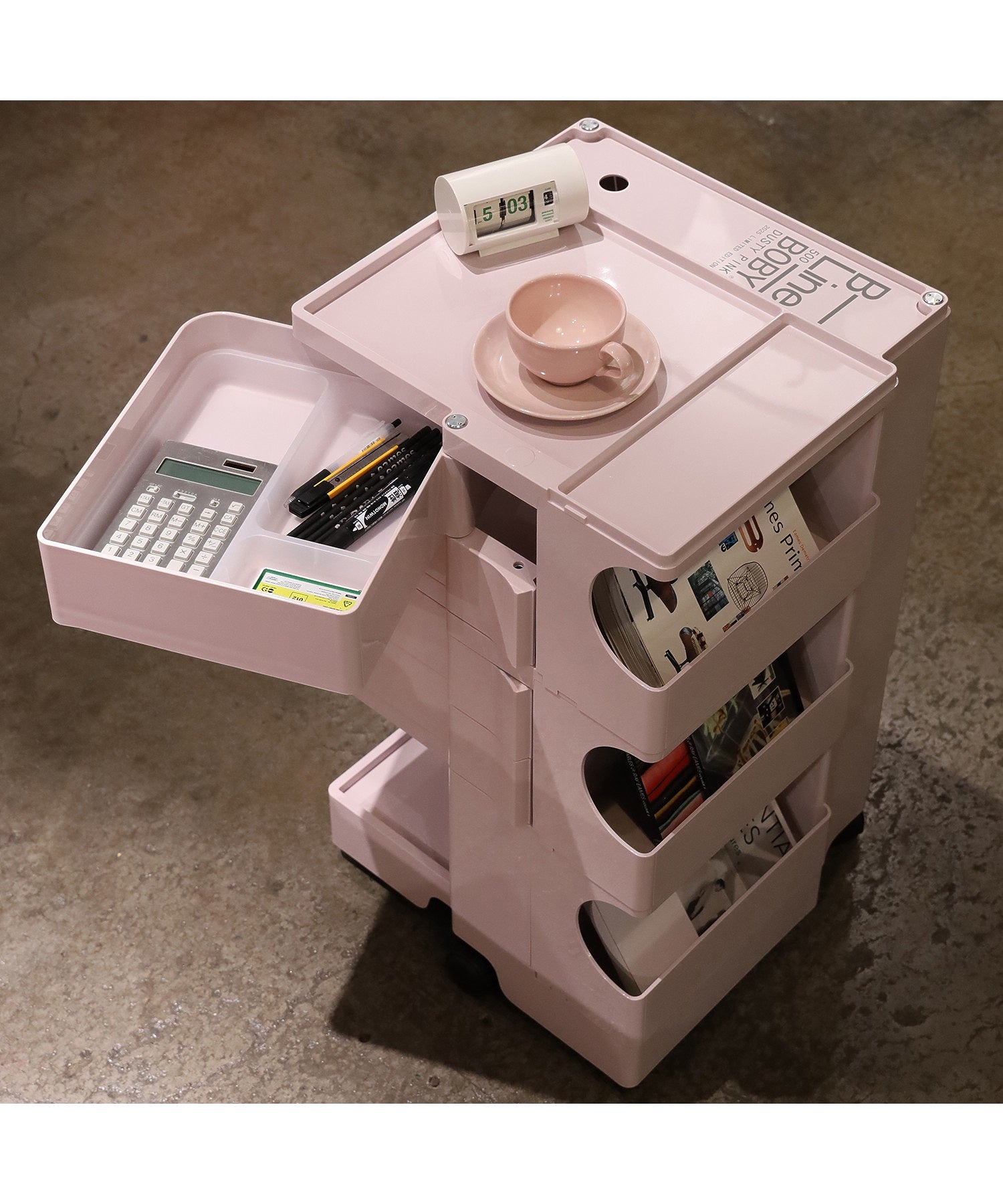 ボビーワゴン 3段4トレイ Dusty Pink 2025 Limted Color