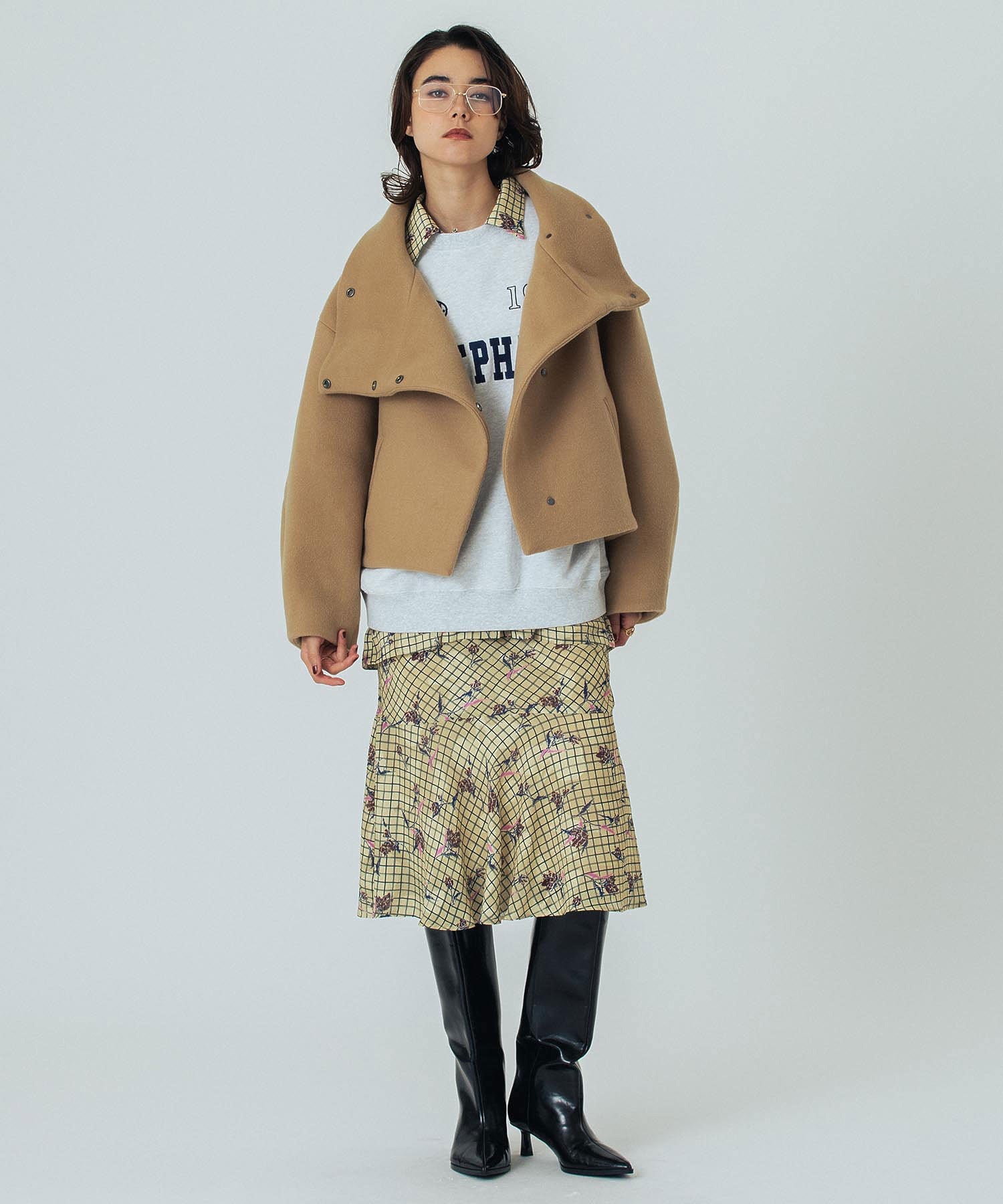 model:172cm 着用サイズ:M