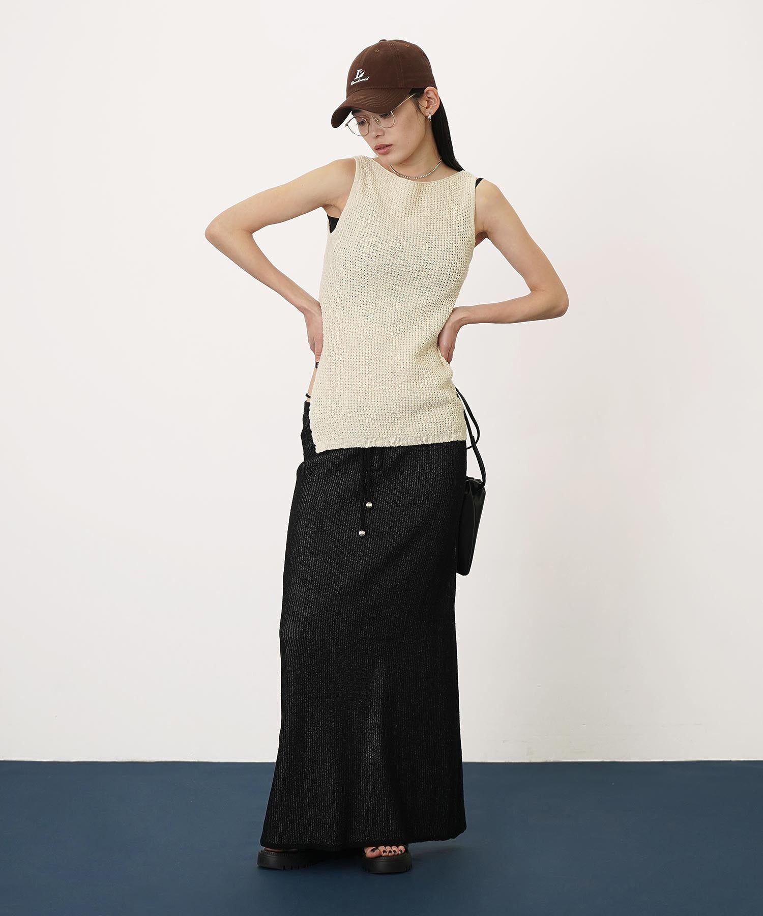 2WAYスリットヘムスラブニット