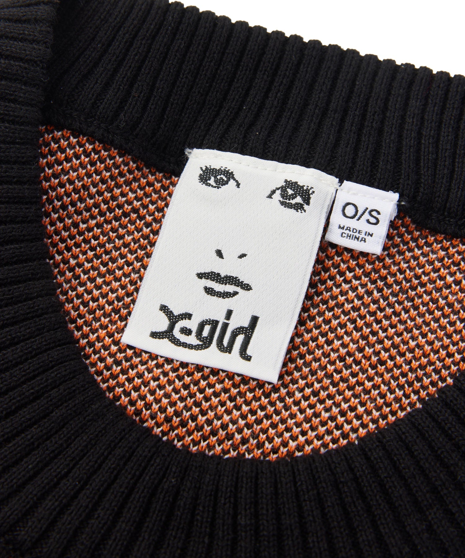 FACE BACK JACQUARD KNIT TOP