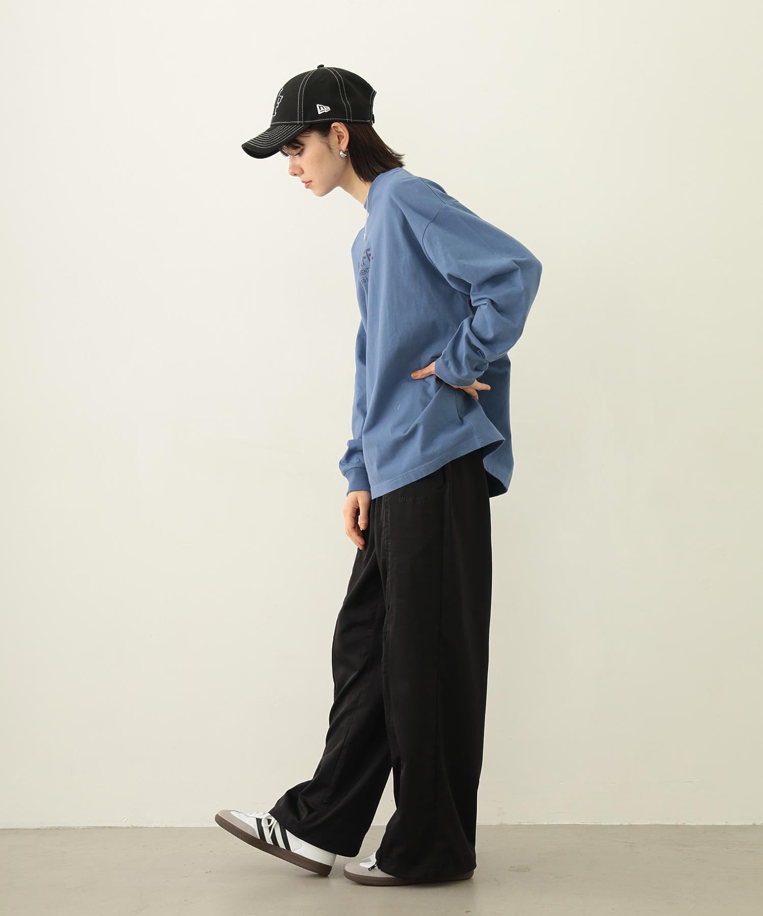 STENCIL LOGO WIDE L/S TEE