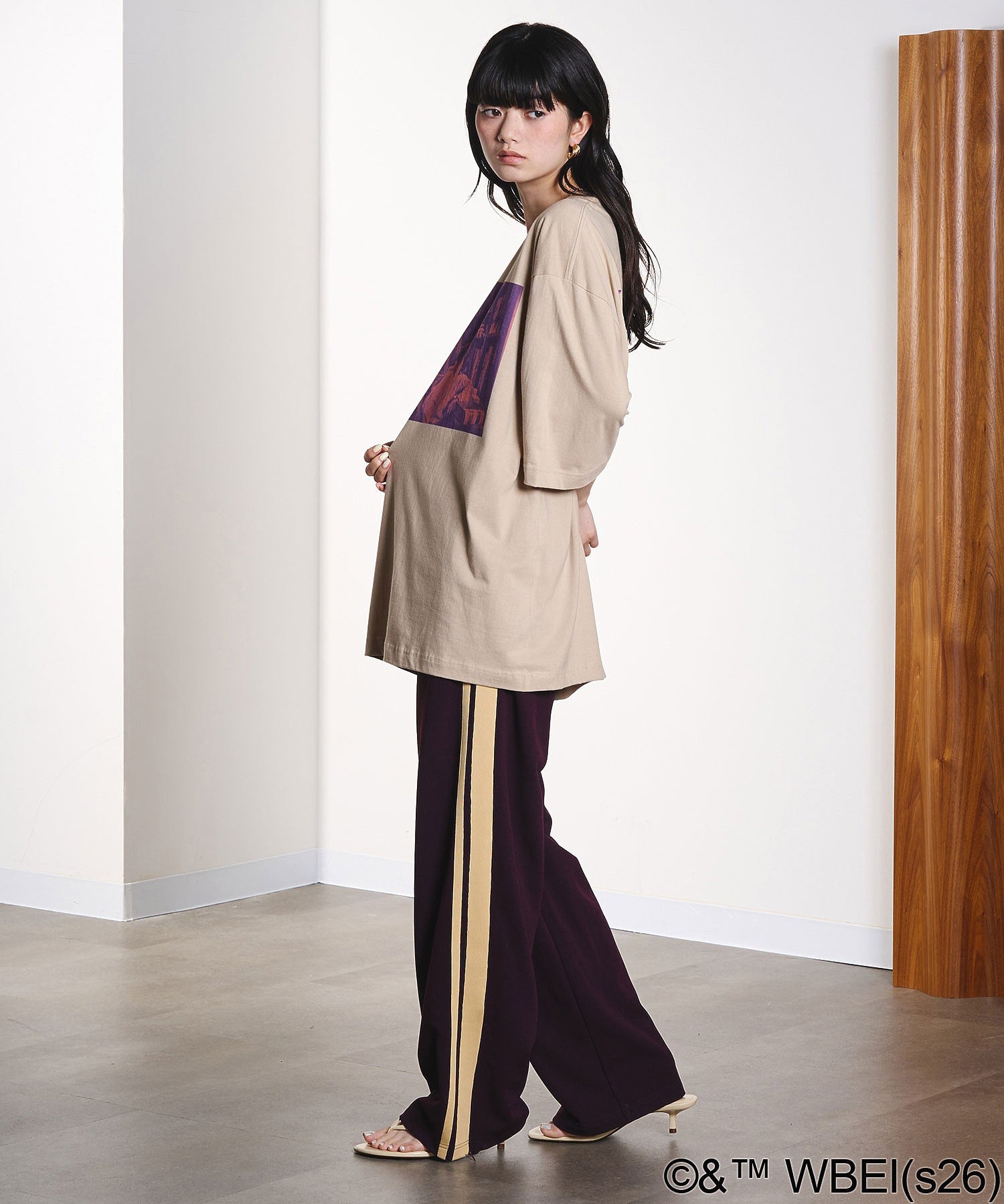 model:163cm 着用サイズ:L