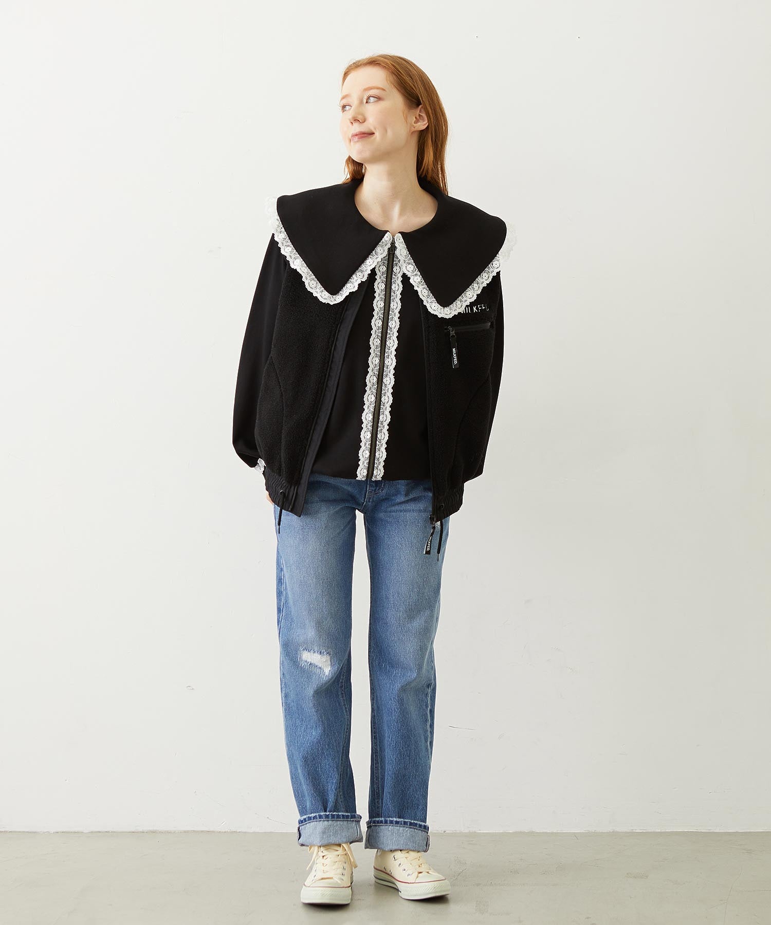 BIG COLLAR LACE JACKET