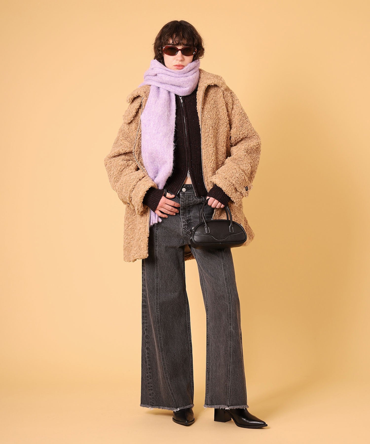 ボアハーフコート