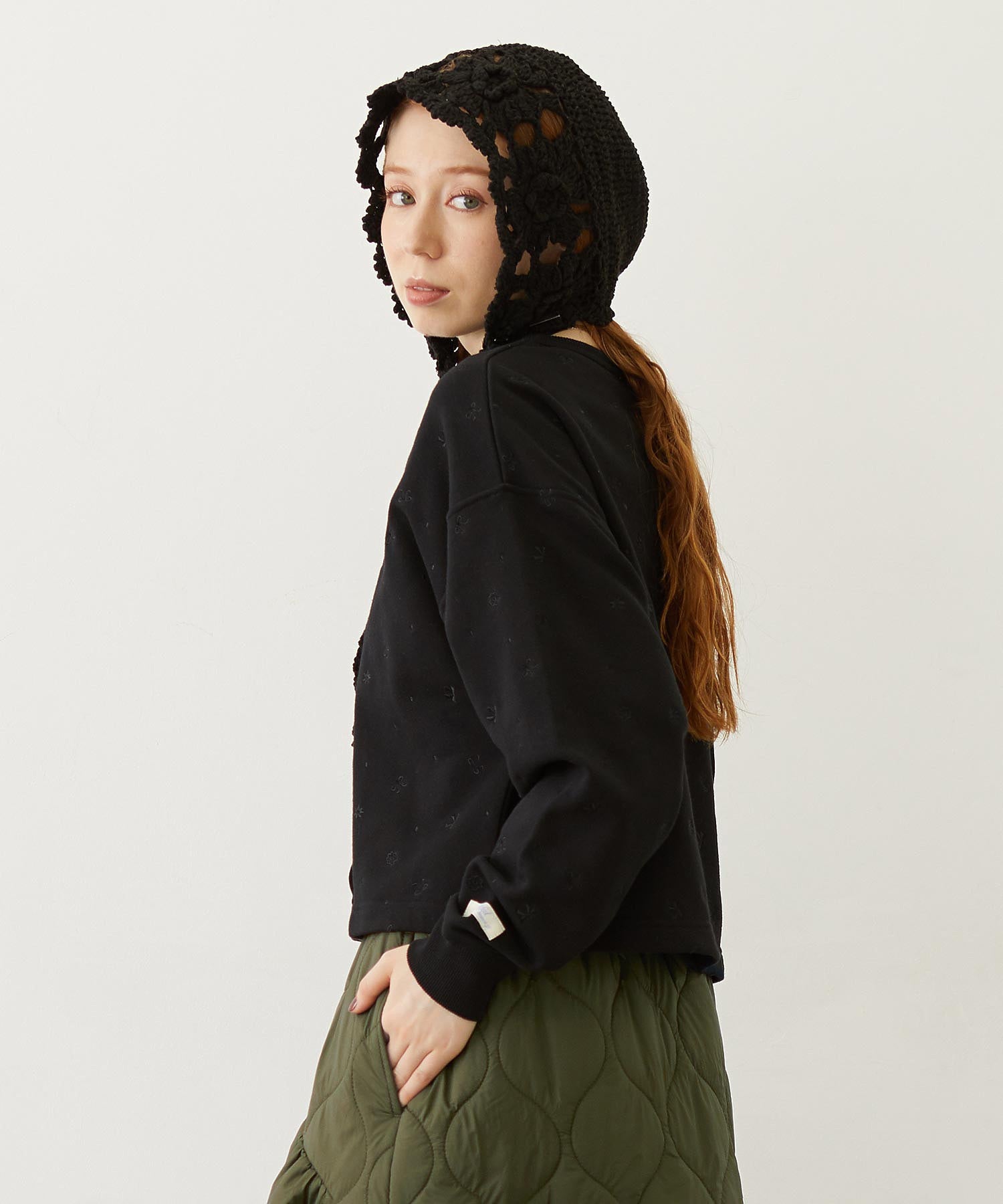 EMBROIDERY SWEAT JACKET