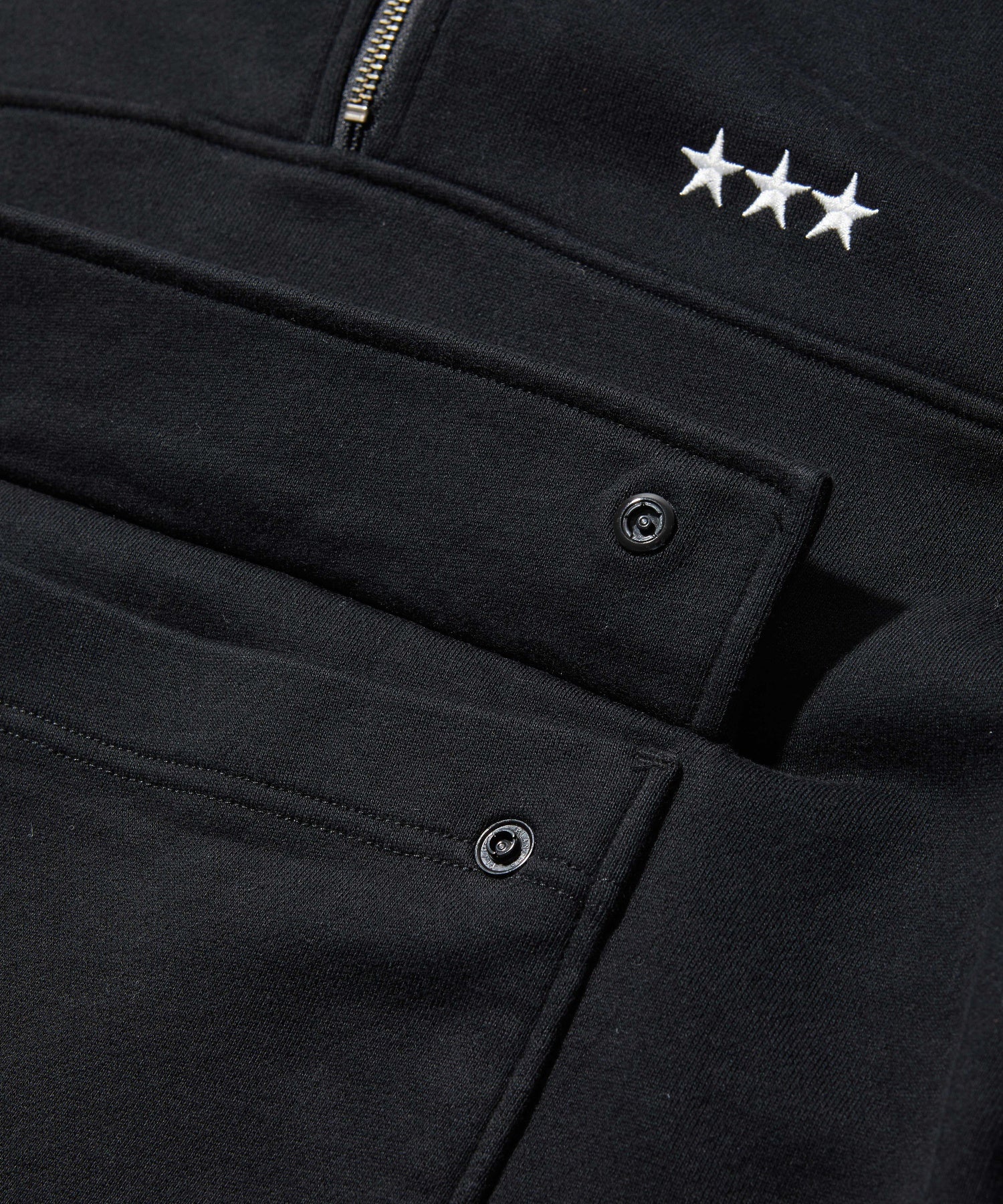 LOGO AND STAR SWEAT ANORAK DRESS