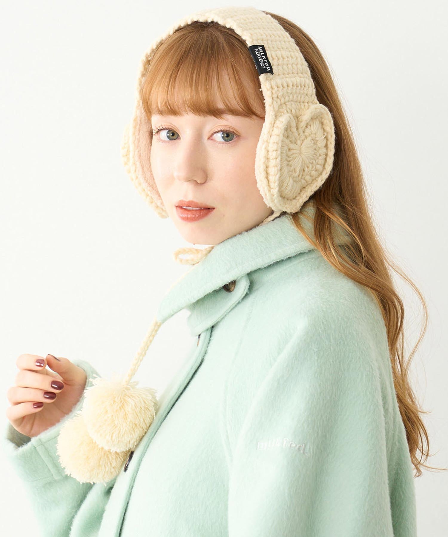 HEART KNIT EARMUFFS