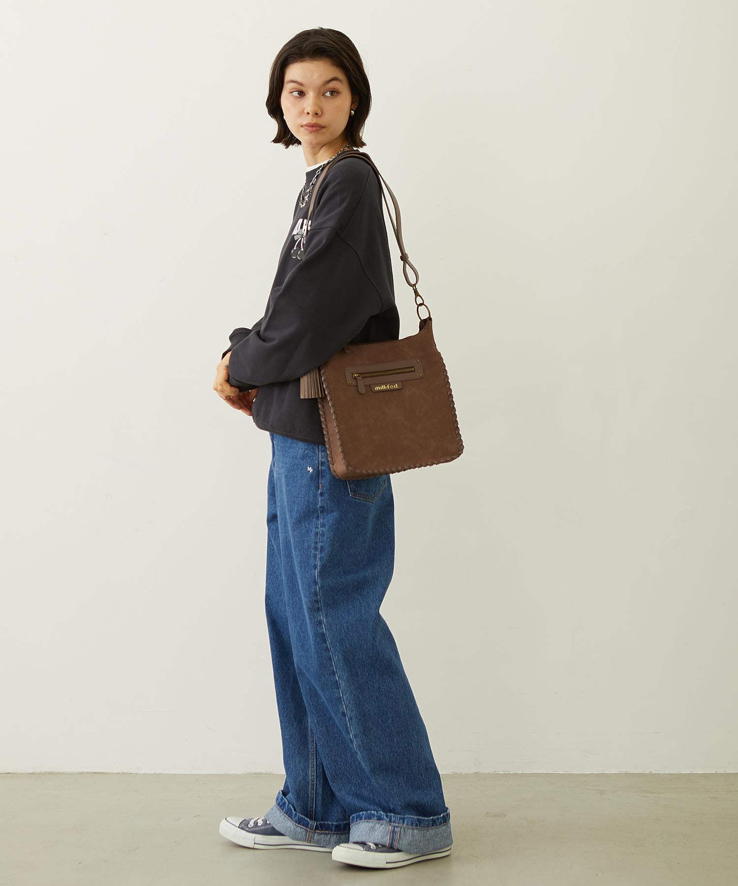 RIBBON AND CHERRY SWEAT TOP