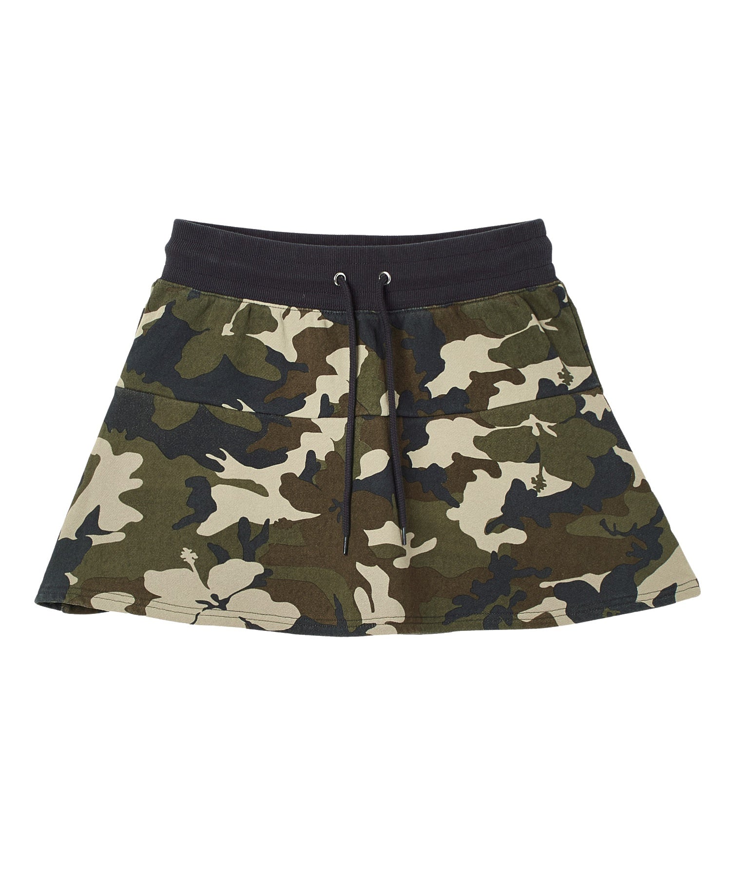 HIBISCUS CAMOUFLAGE SWEAT SKIRT