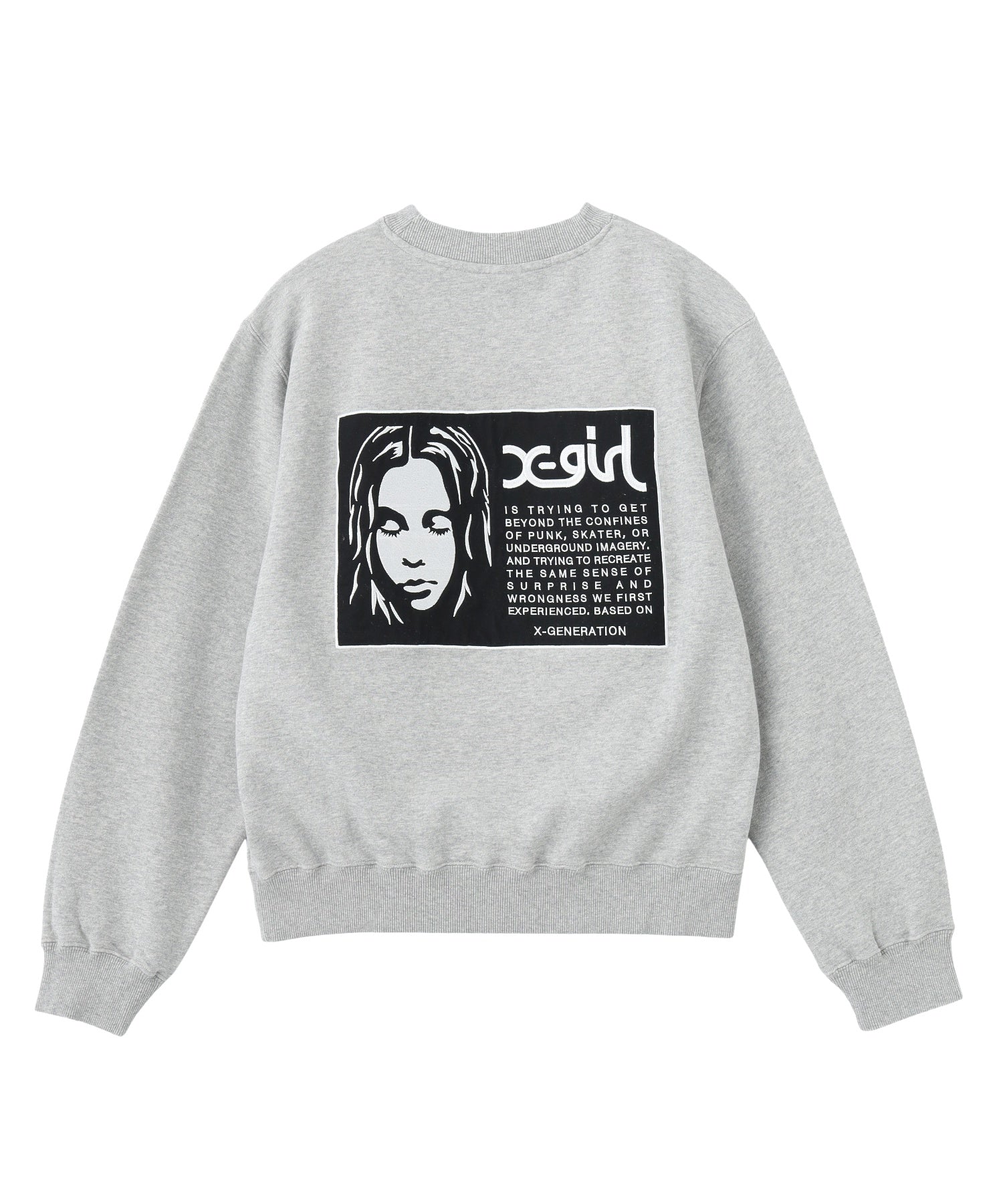 FACE LABEL PATCH SWEATSHIRT