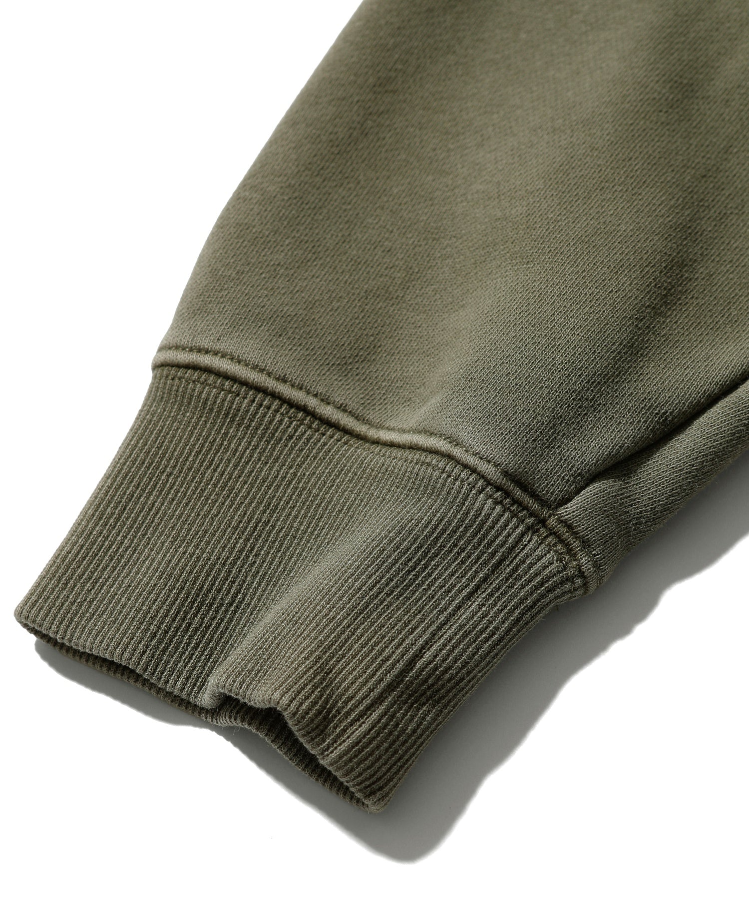 PIGMENT DYED FACE AND LOGO SQUARE PATCH ZIP UP SWEAT HOODIE