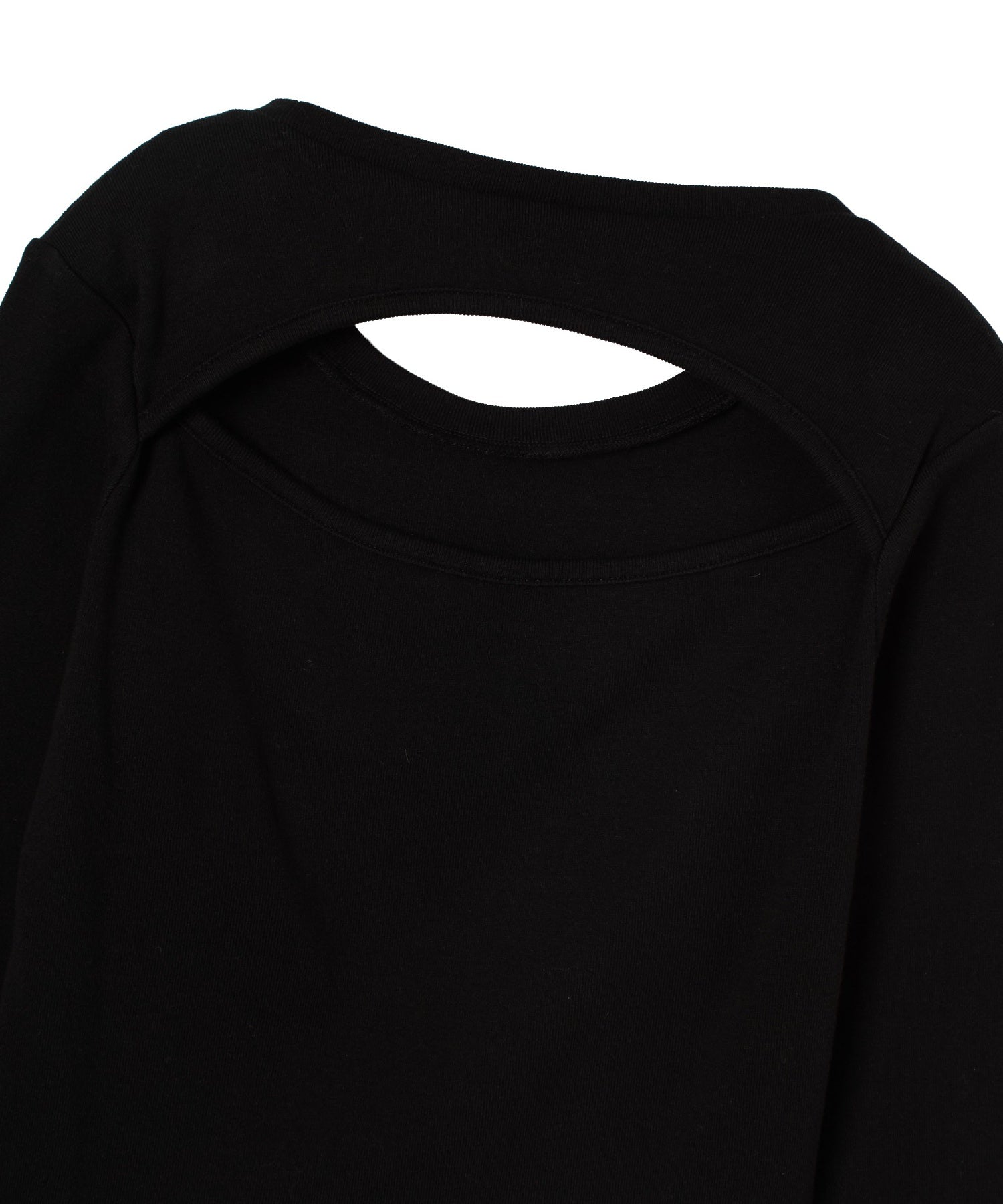 BACK SLIT COMPACT L/S TOP