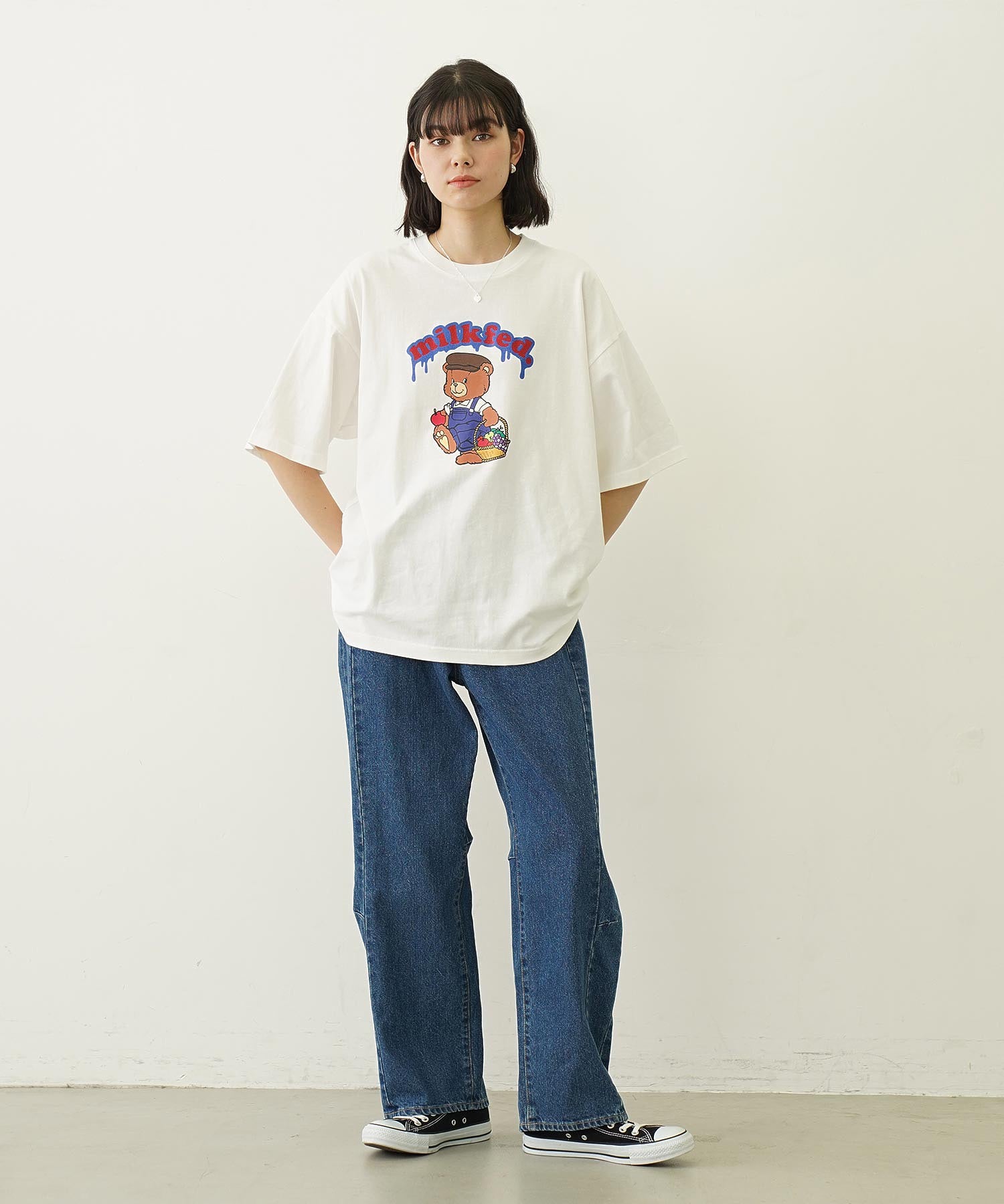 GLITTER BEAR FRUIT WIDE S/S TEE