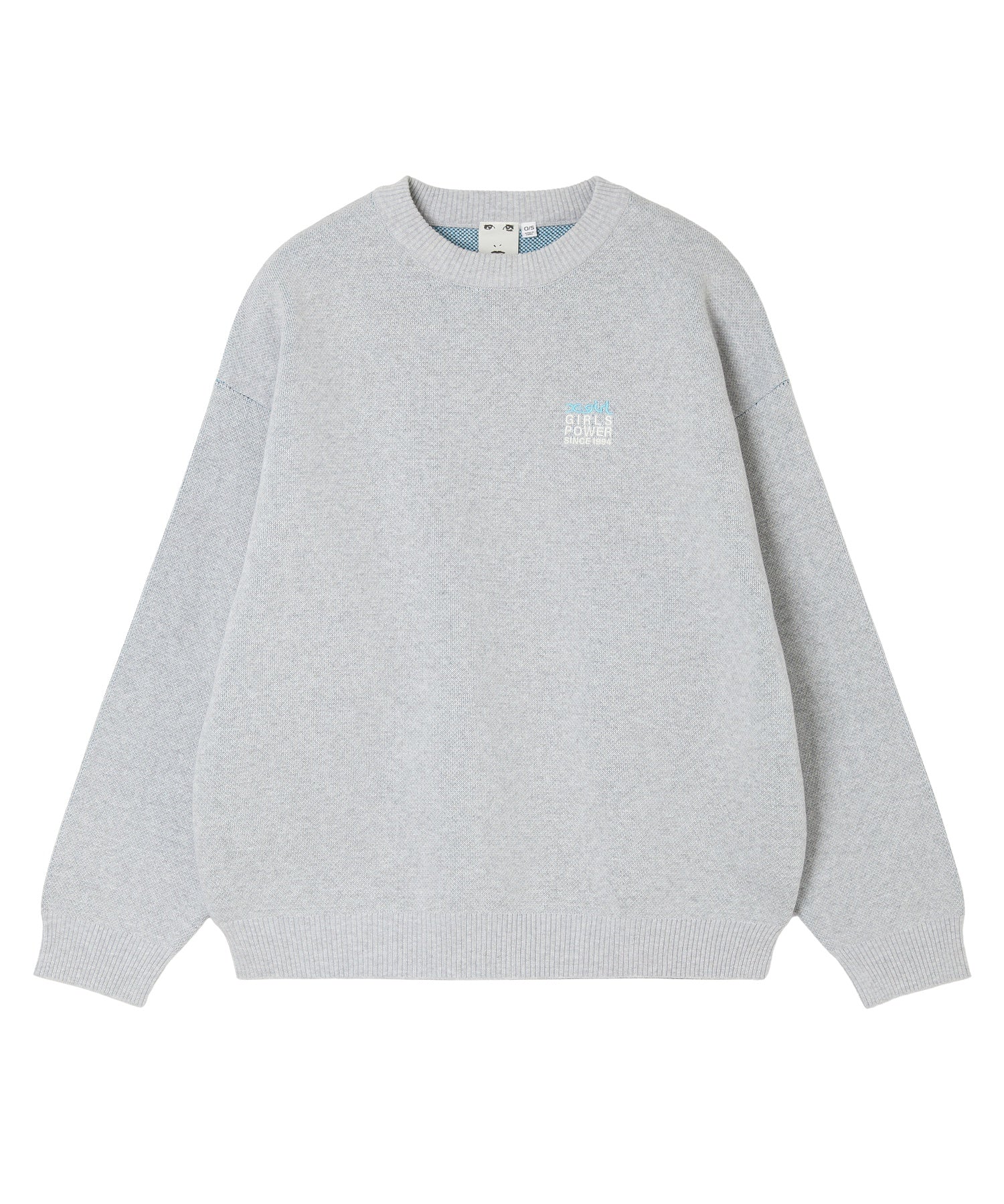 BOX LOGO AND FACE JACQUARD KNIT TOP