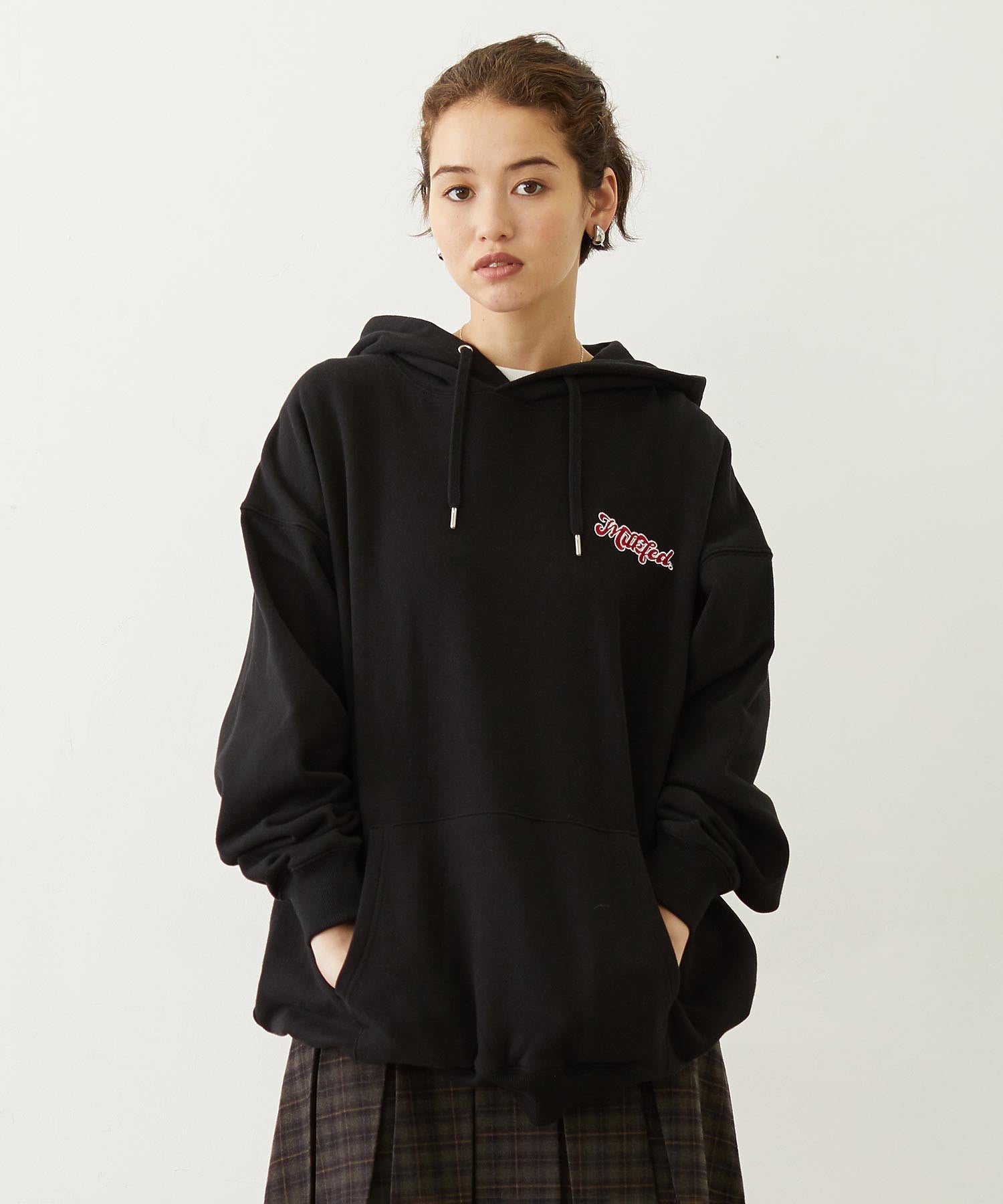 LEOPARD PRINT CHERRY PATCH SWEAT HOODIE