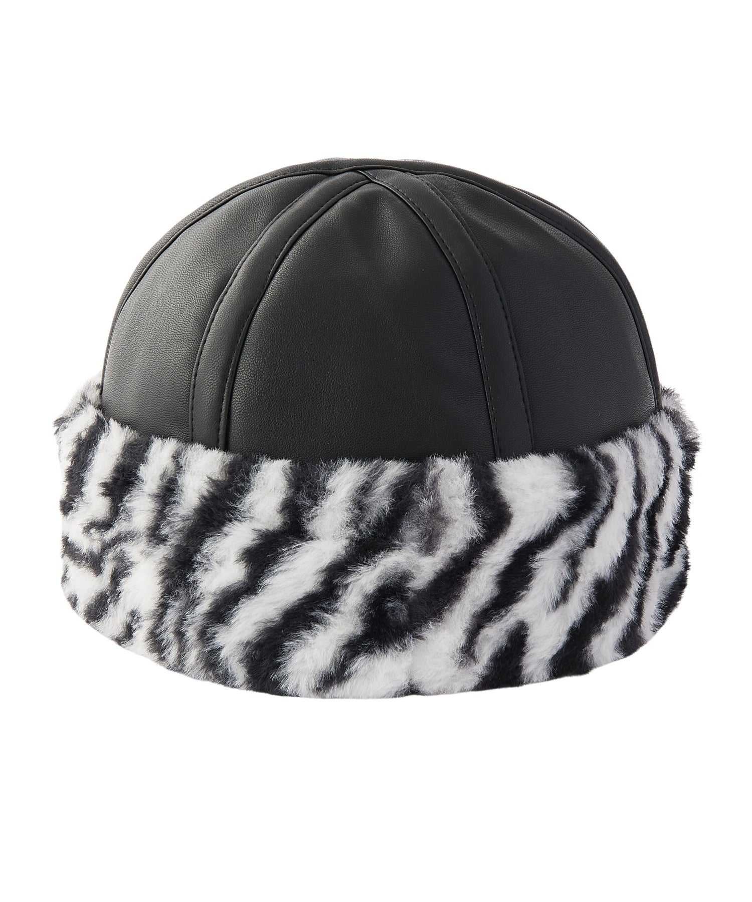 FAUX FUR BRIM HAT