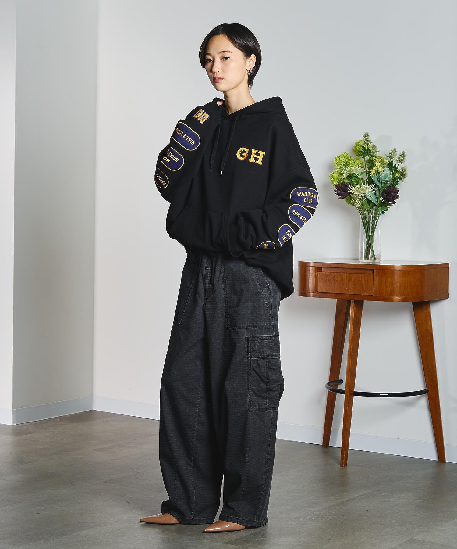 model:166cm 着用サイズM