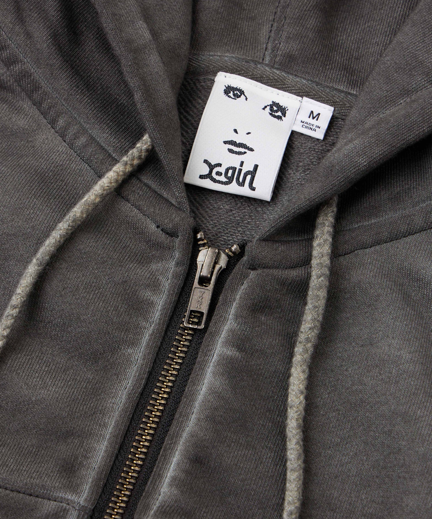 FADED COMPACT ZIP UP HOODIE