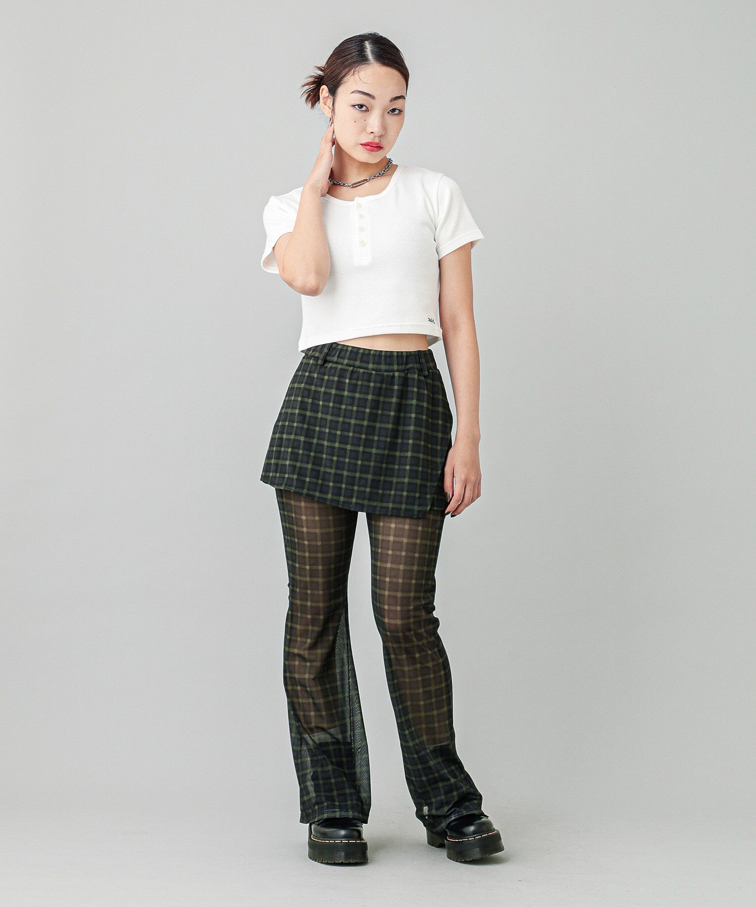 LAYERED SHEER PANTS