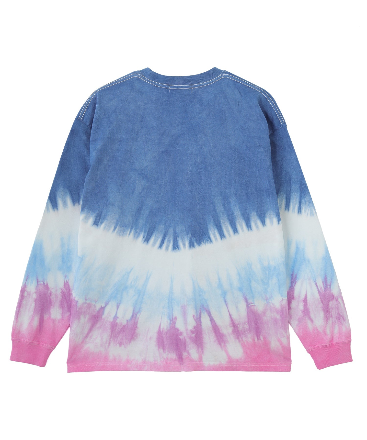 TIE DYED JAGGED PATTERN L/S TEE