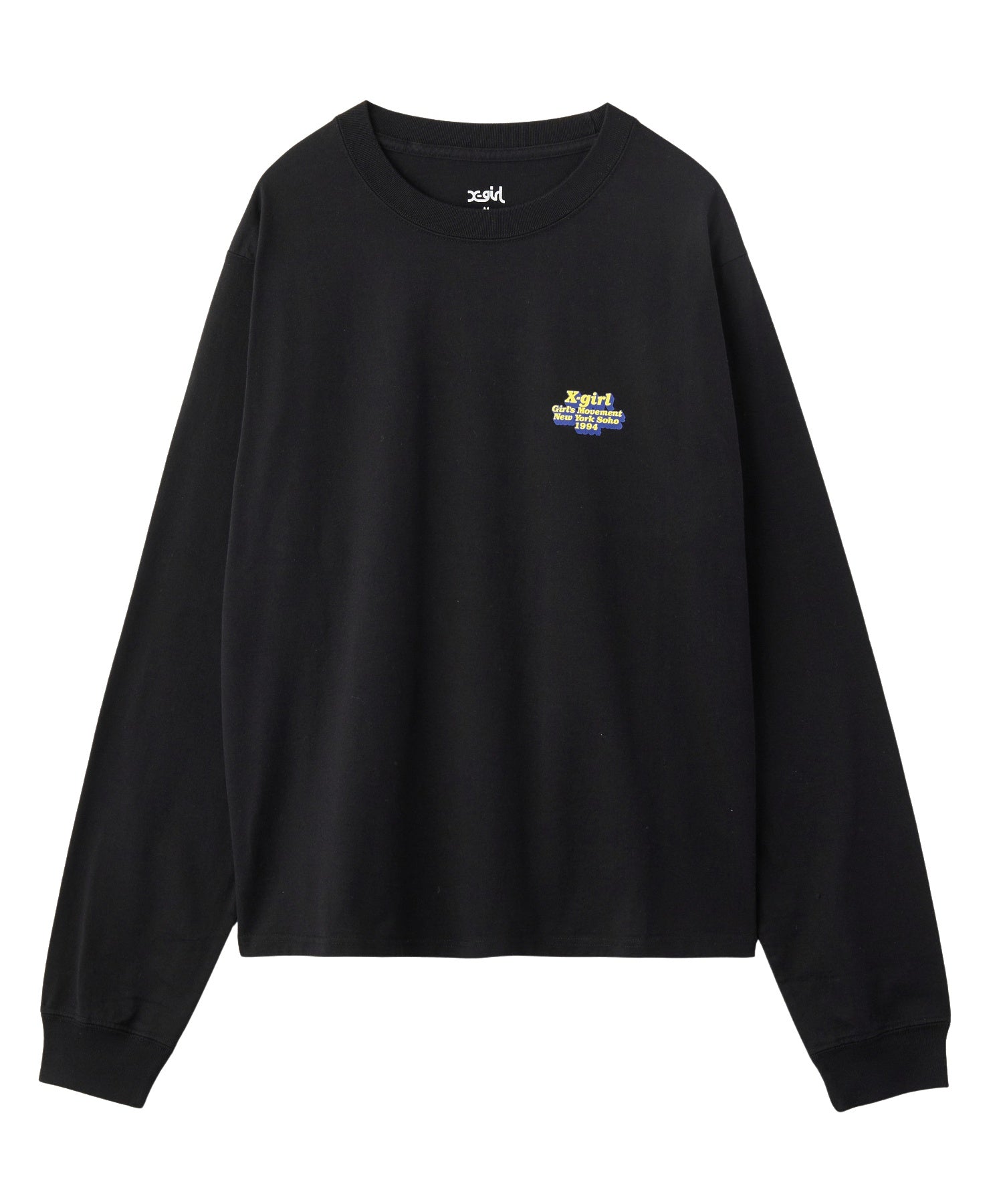 MESSAGE AND FACE CIRCLE LOGO L/S TEE